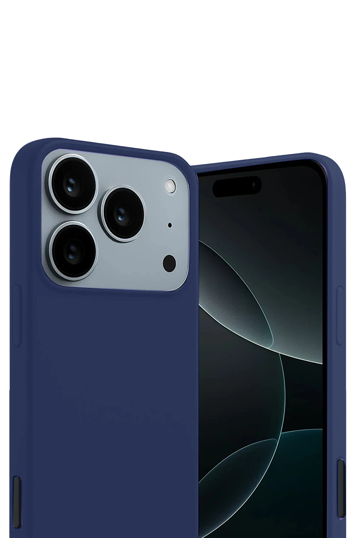 Buti̇k Harmonyaura Apple İphone 17 Pro Fi̇rst Si̇li̇kon - Laci̇vert