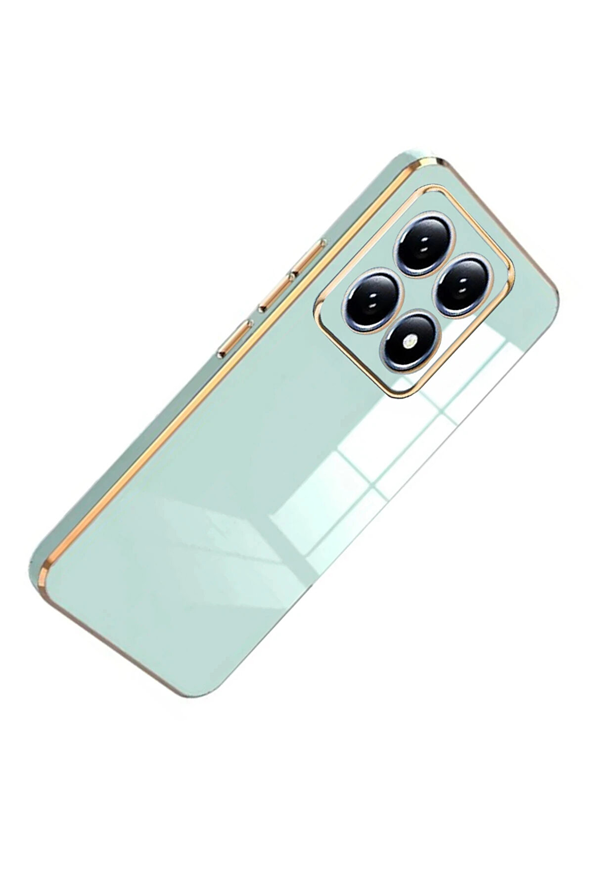 Buti̇k Harmonyaura Xi̇aomi̇ Mi̇ 14T Pro Volet Si̇li̇kon - A&ccedil;ık Yeşi̇l