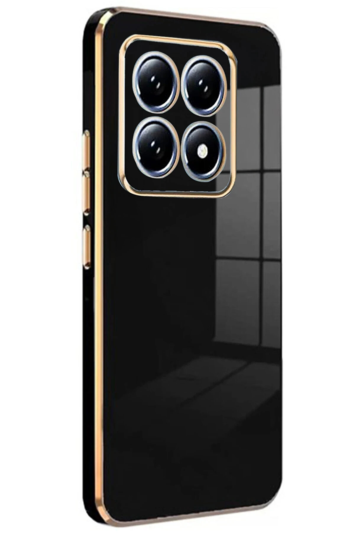 Buti̇k Harmonyaura Xi̇aomi̇ Mi̇ 14T Pro Volet Si̇li̇kon - Si̇yah