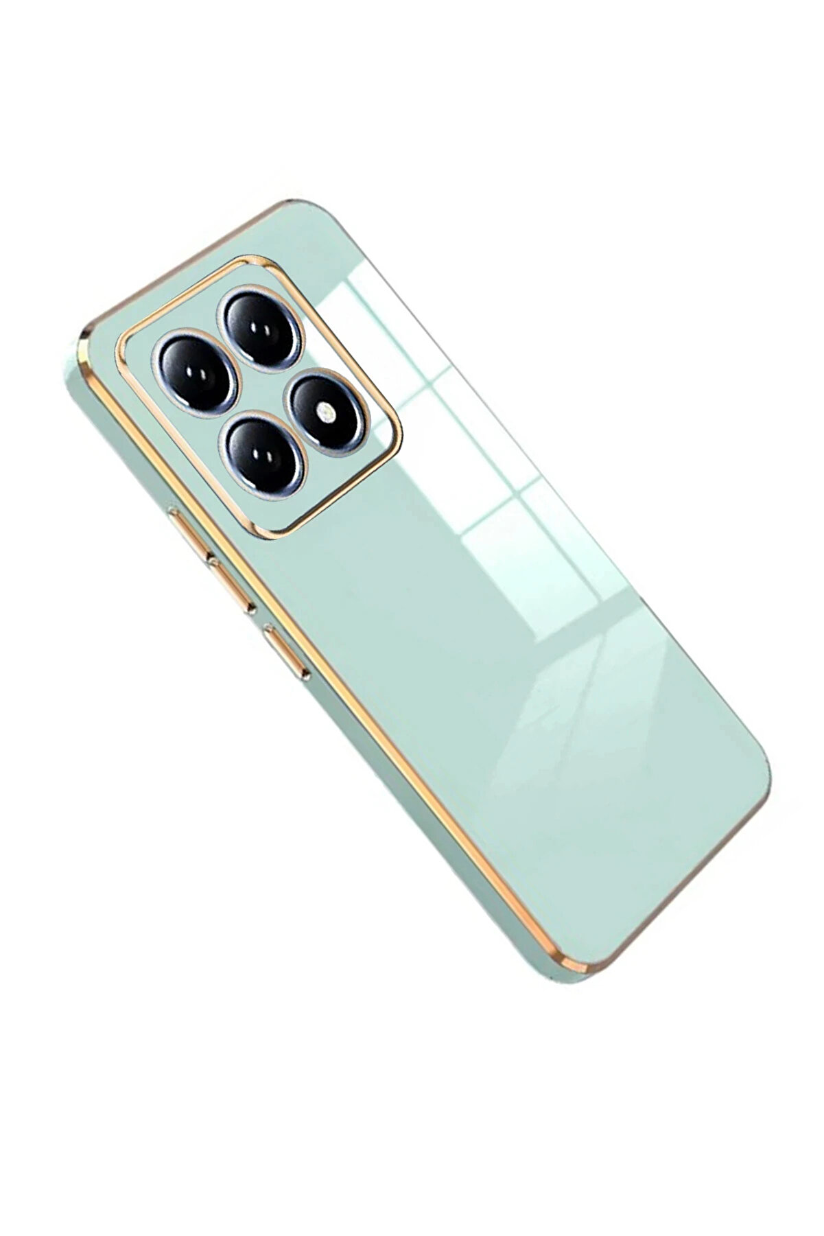 Buti̇k Harmonyaura Xi̇aomi̇ Mi̇ 14T Pro Volet Si̇li̇kon - A&ccedil;ık Yeşi̇l