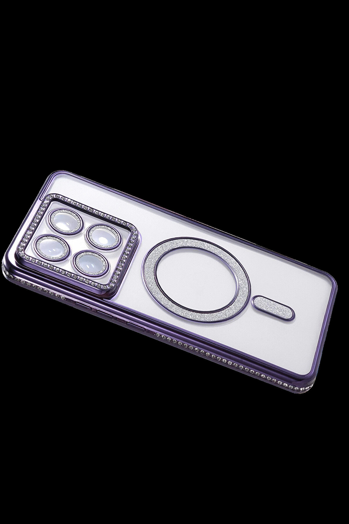 Buti̇k Harmonyaura Xi̇aomi̇ Mi̇ 14T Pro Joke Si̇mli̇ Magneti̇csafe Kılıf - Deri̇n Mor