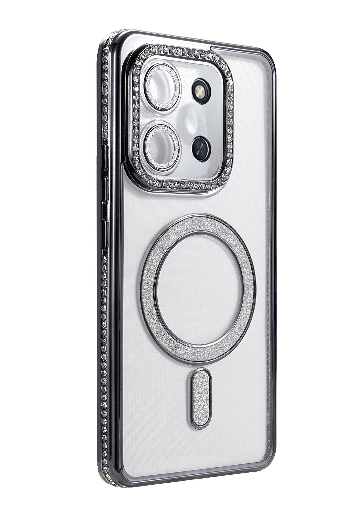 Buti̇k Harmonyaura Xi̇aomi̇ Redmi̇ 15C 4G Joke Si̇mli̇ Magneti̇csafe Kılıf - Si̇yah