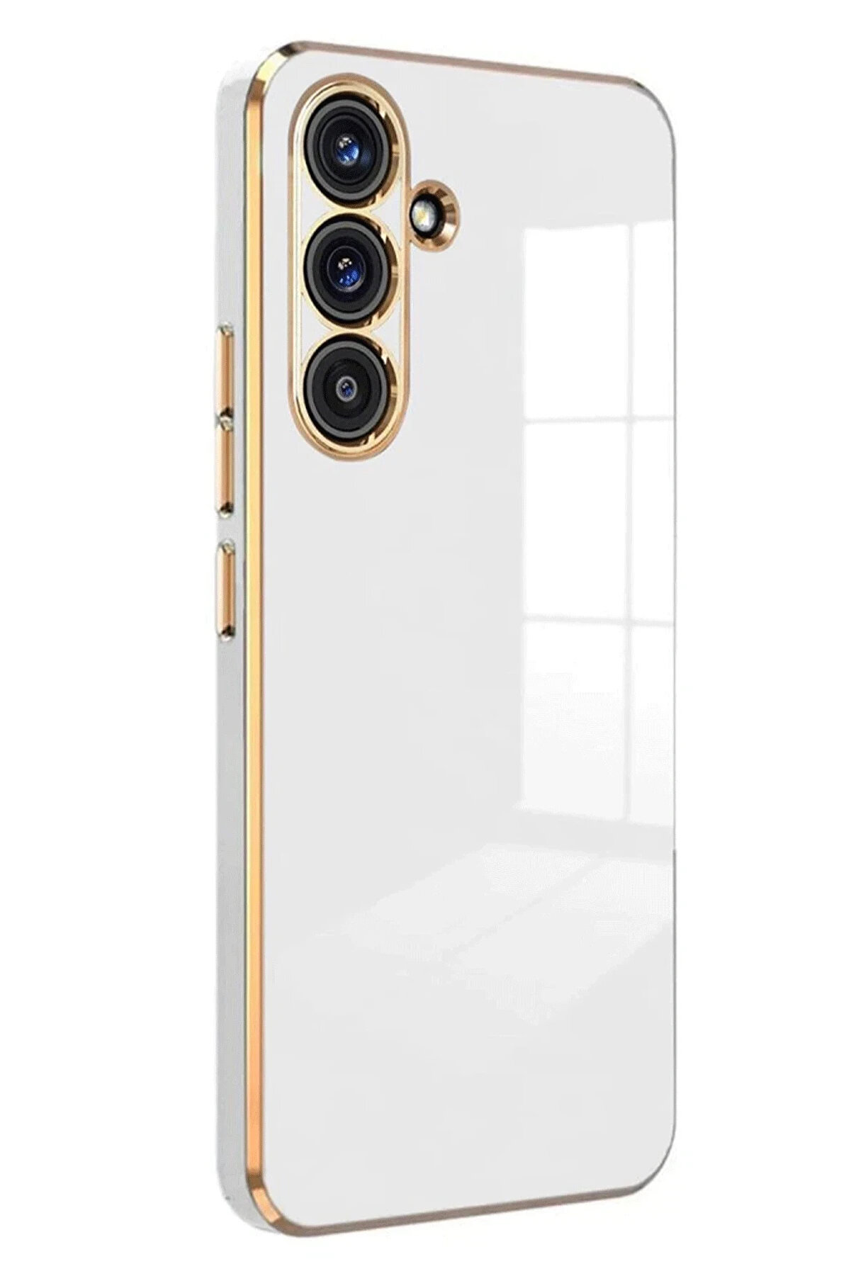 Buti̇k Harmonyaura Samsung Galaxy S25 Fe Volet Si̇li̇kon - Beyaz