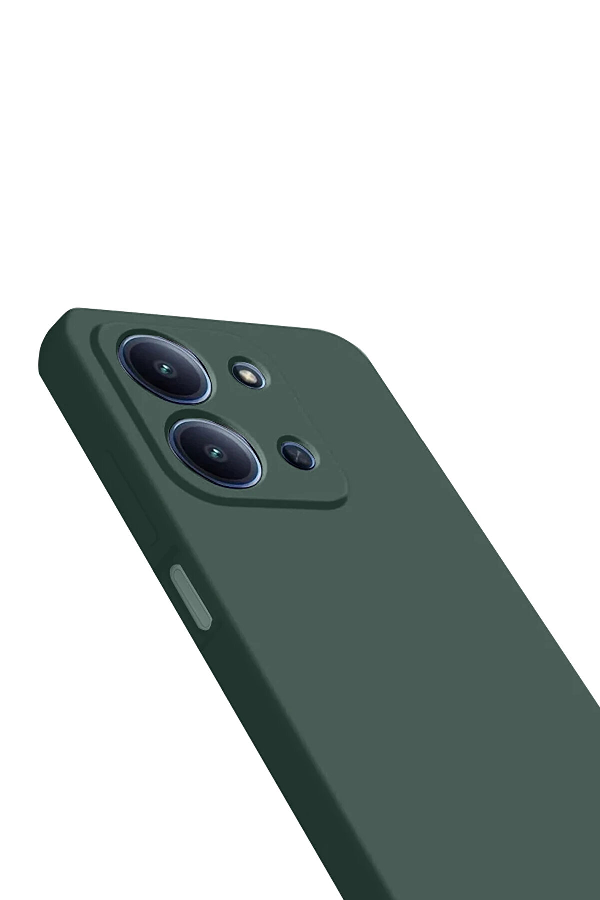 Buti̇k Harmonyaura Xi̇aomi̇ Redmi̇ 15C 4G Nano İ&ccedil;i̇ Kadi̇fe Si̇li̇kon - Koyu Yeşi̇l