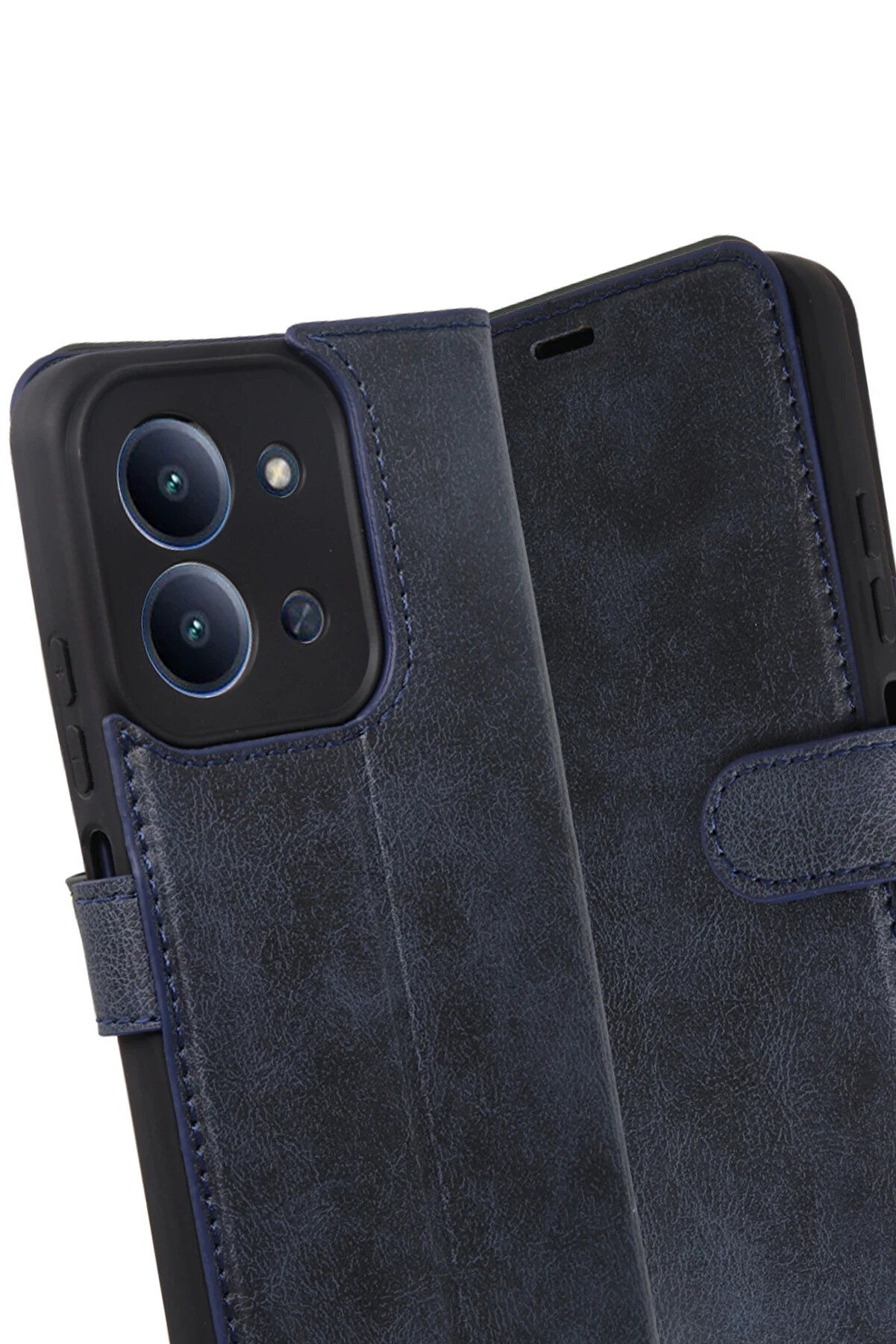 Buti̇k Harmonyaura Xi̇aomi̇ Redmi̇ 15C 4G Trend S Plus Kapaklı Kılıf - Laci̇vert