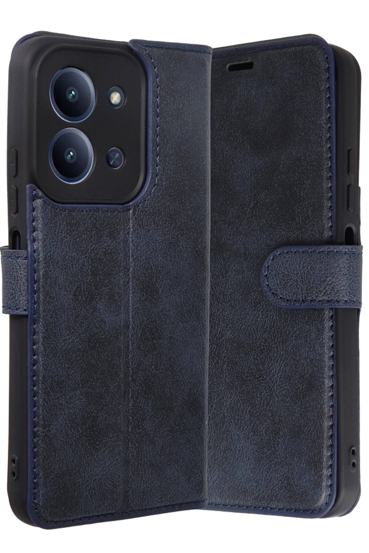 Buti̇k Harmonyaura Xi̇aomi̇ Redmi̇ 15C 4G Trend S Plus Kapaklı Kılıf - Laci̇vert