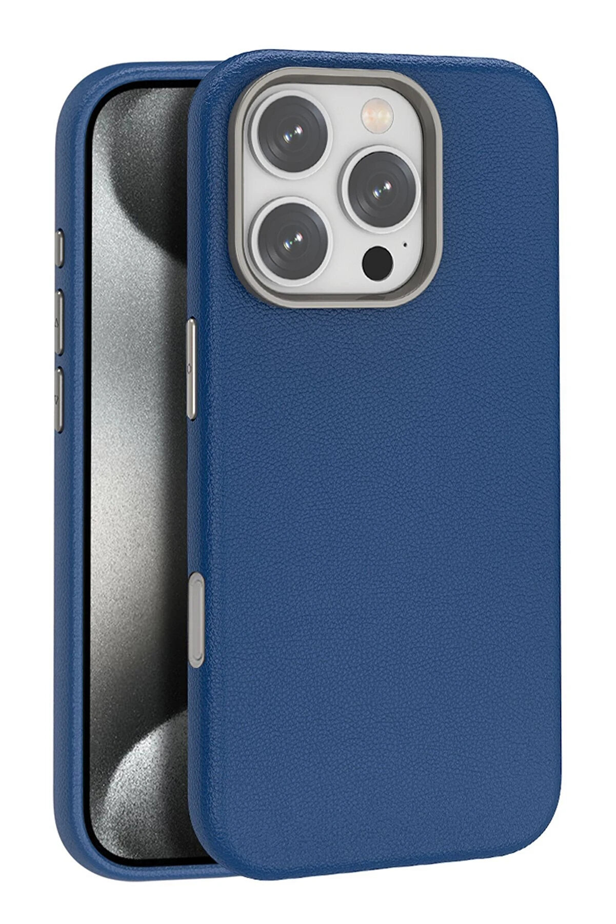 Buti̇k Harmonyaura İphone 16 Pro Max Wonder Deri̇ Magsafe Kapak - Laci̇vert