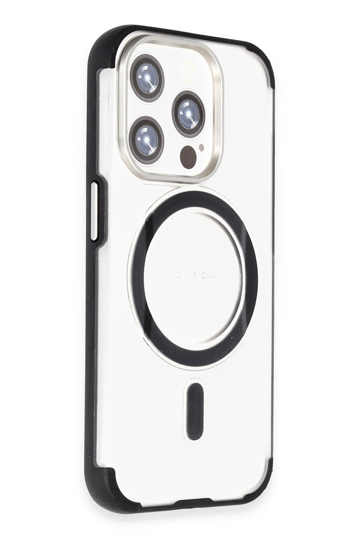 Buti̇k Harmonyaura İphone 15 Pro Hi̇lton Magsafe Kapak - Si̇yah
