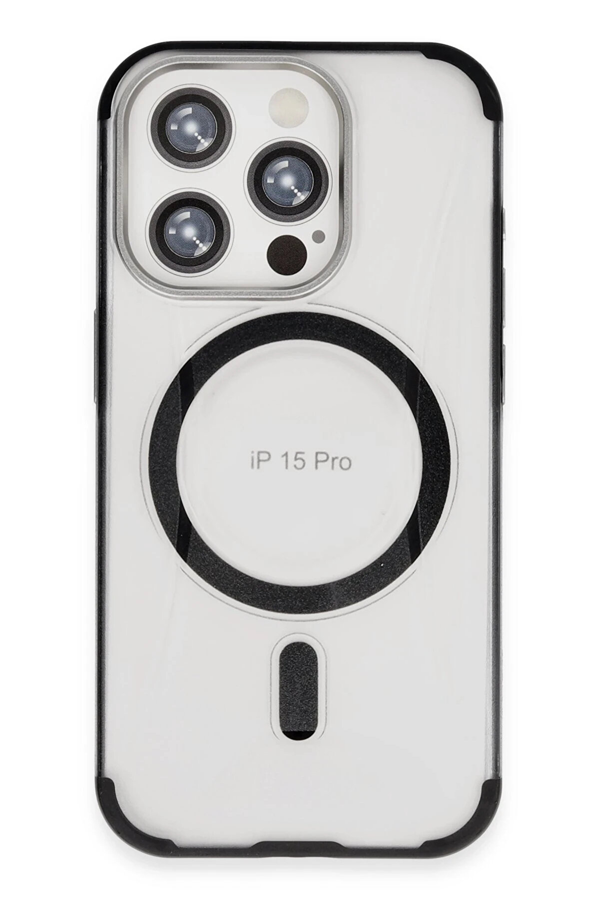Buti̇k Harmonyaura İphone 15 Pro Hi̇lton Magsafe Kapak - Si̇yah