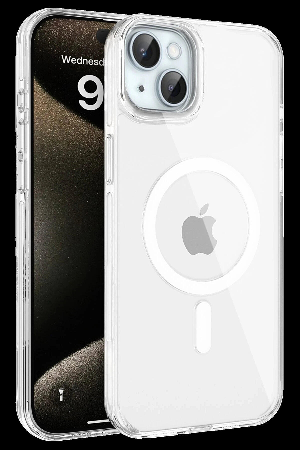 Buti̇k Harmonyaura İphone 15 Gleam Pc Sert Magsafe Kılıf - Şeffaf