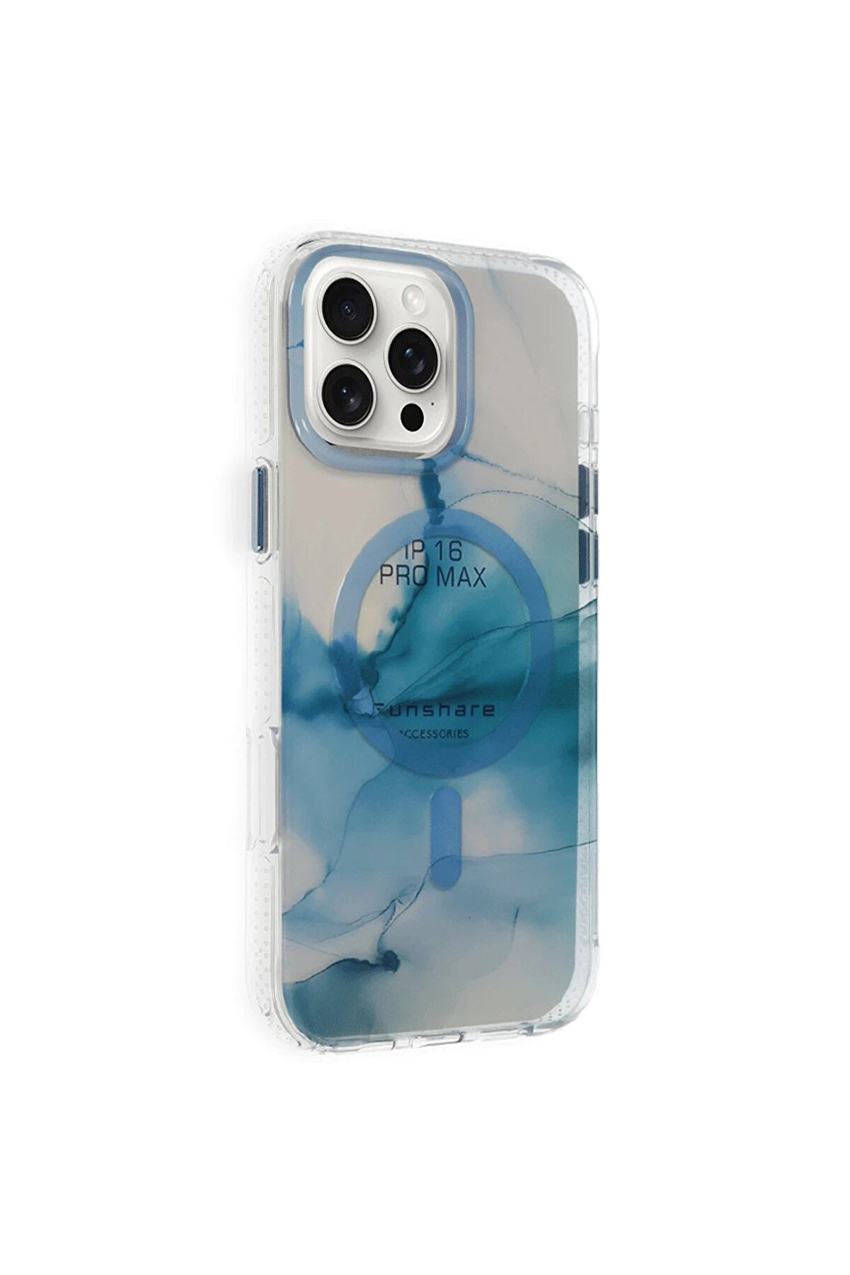 Buti̇k Harmonyaura İphone 16 Pro Max Phantom Magsafe Kapak - Mavi̇