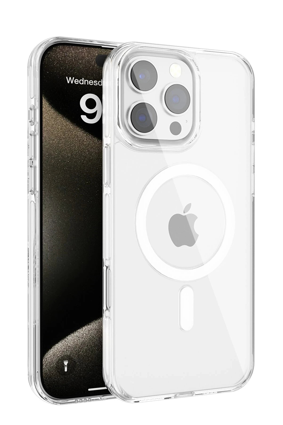 Buti̇k Harmonyaura İphone 16 Pro Max Gleam Pc Sert Magsafe Kılıf - Şeffaf