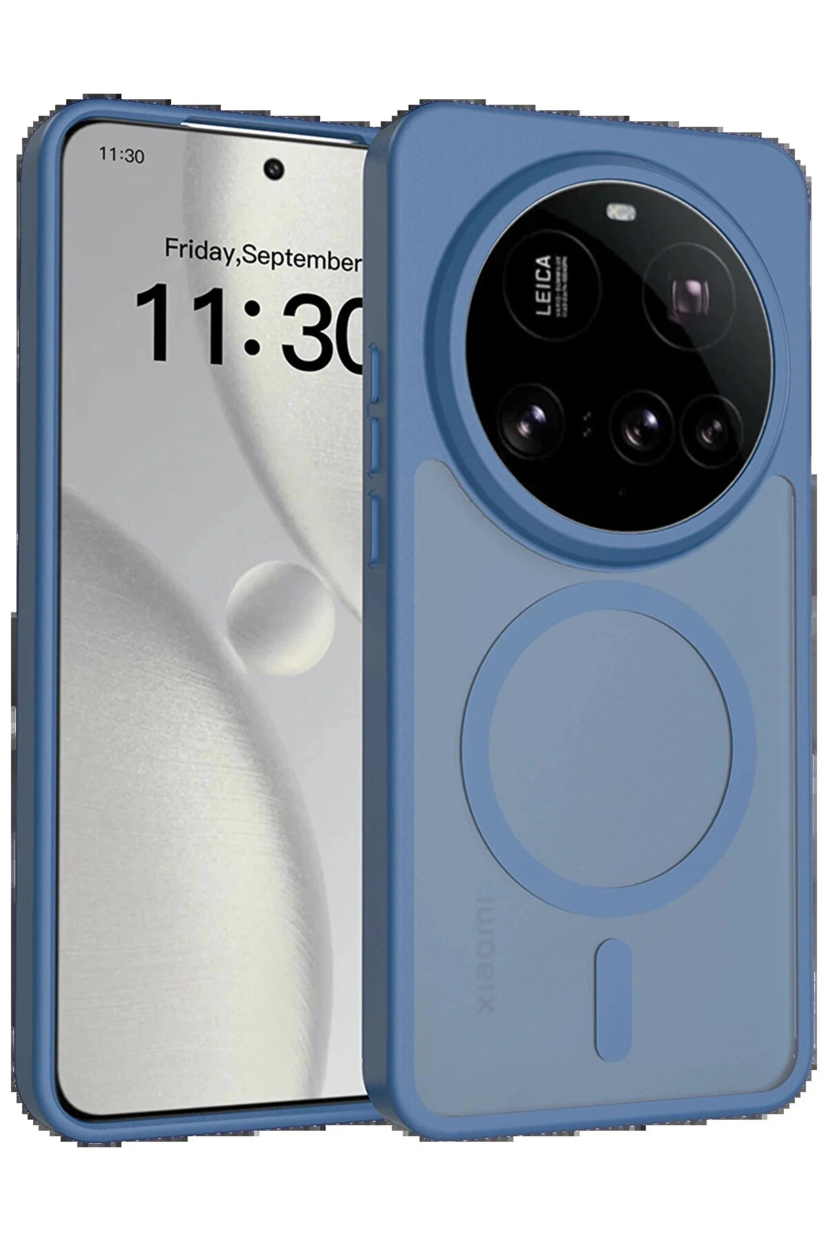 Buti̇k Xi̇aomi̇ Mi̇ 15 Ultra Jota Magsafe Kapak - Laci̇vert-(5796)