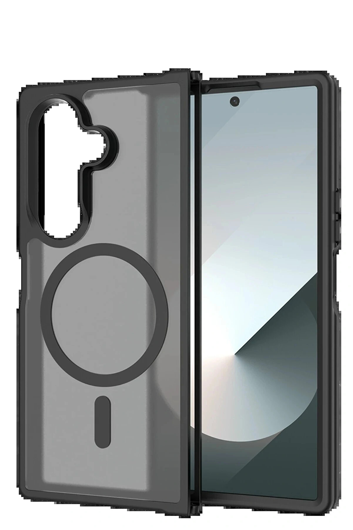 Buti̇k Samsung Galaxy Z Fold 7 Jota Magsafe Kapak - Si̇yah-(5796)