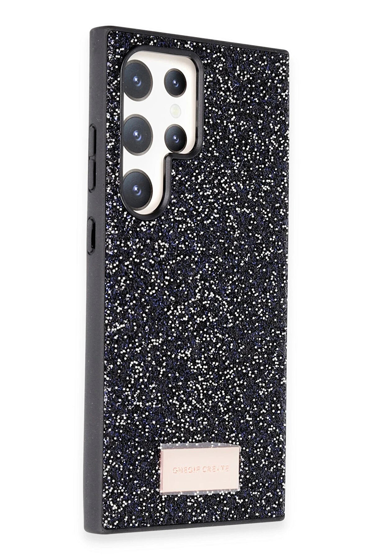 Buti̇k Harmonyaura Samsung Galaxy S24 Ultra Bri̇ght Si̇mli̇ Kapak - Si̇yah