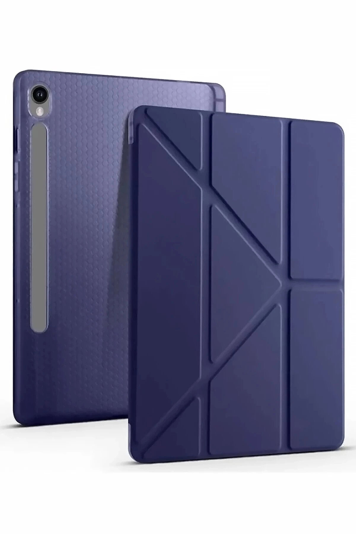 Buti̇k Samsung Galaxy Tab S10 Fe Plus 13.1 Kalemli̇kli̇ Mars Tablet Kılıfı - Laci̇vert-(5796)