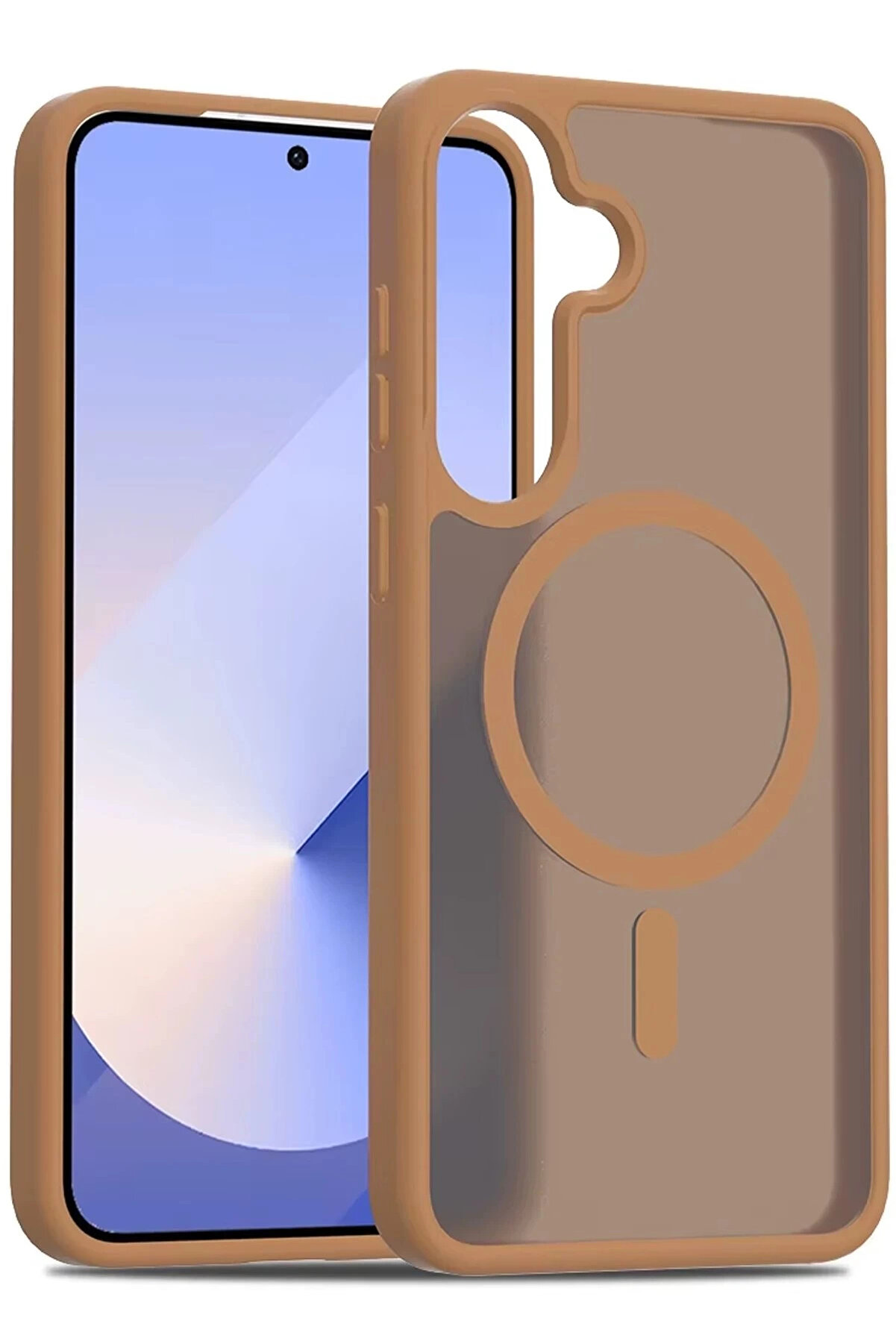 Buti̇k Samsung Galaxy S25 Jota Magsafe Kapak - &Ccedil;&ouml;l Ti̇tanyum-(5796)