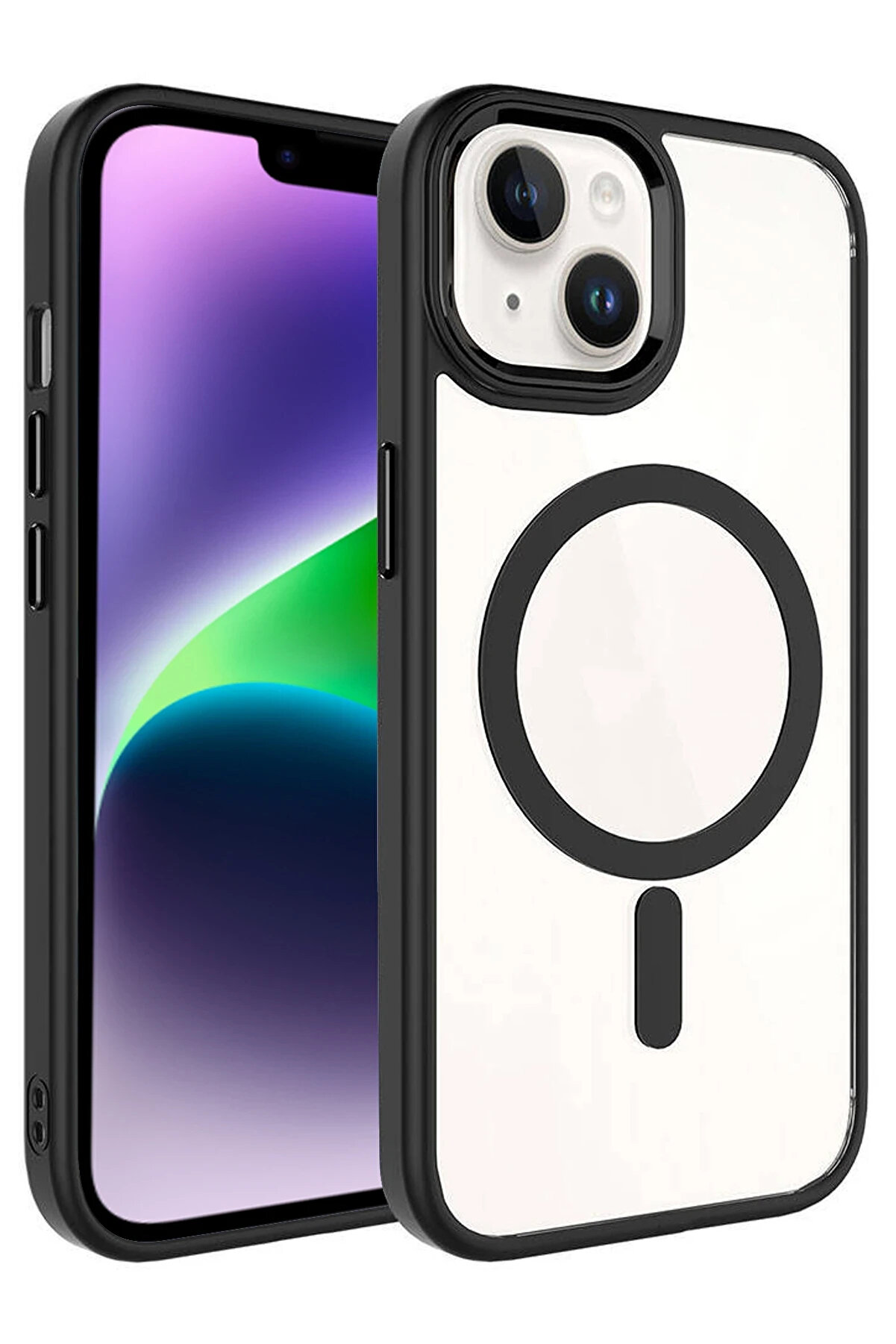 Buti̇k Harmonyaura Apple İphone 14 Terea Magsafe Kapak - Si̇yah