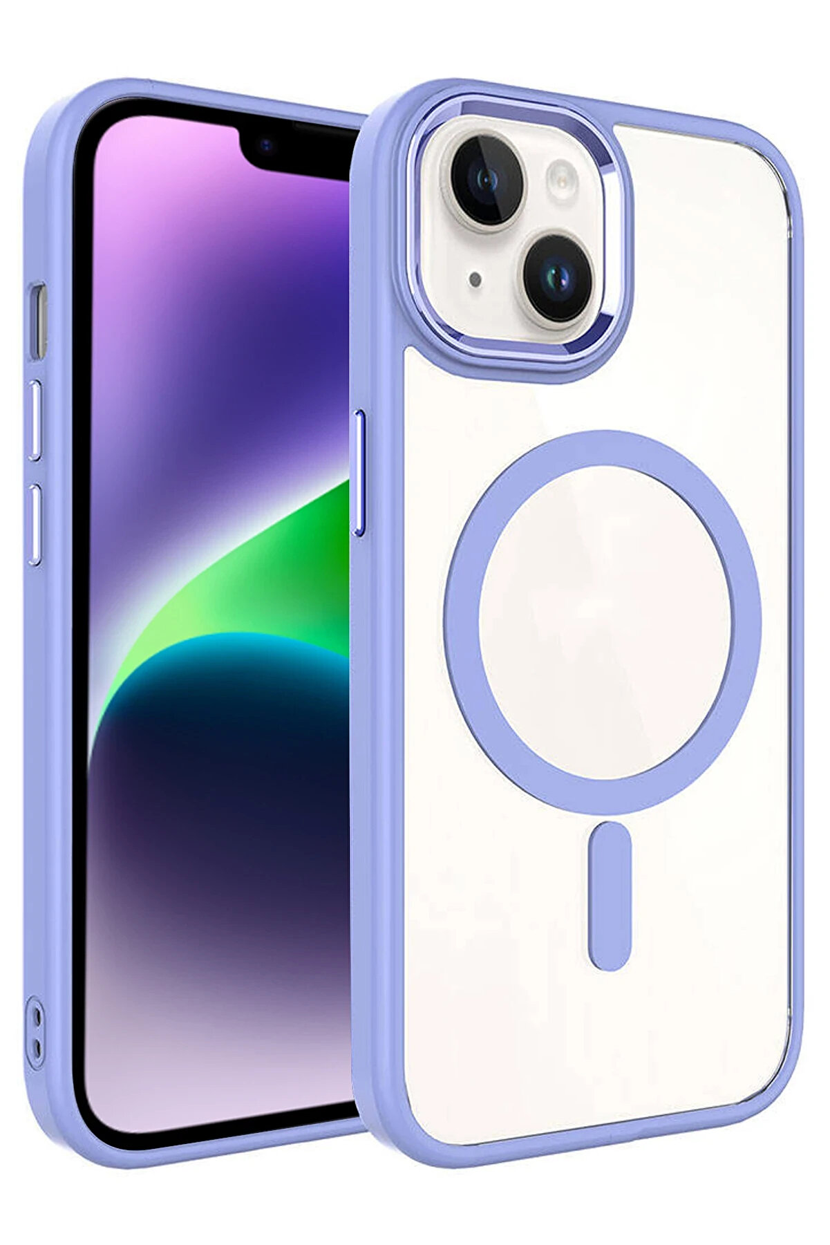 Harmonyaura Apple İphone 14 Terea Magsafe Kapak - Li̇la