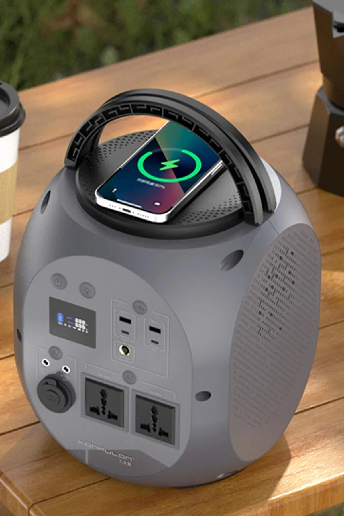 Buti̇k Cn09 Powerbank 1000W 270.000 Mah Kamp Şarj 45W Pd - Gri̇-(5796)