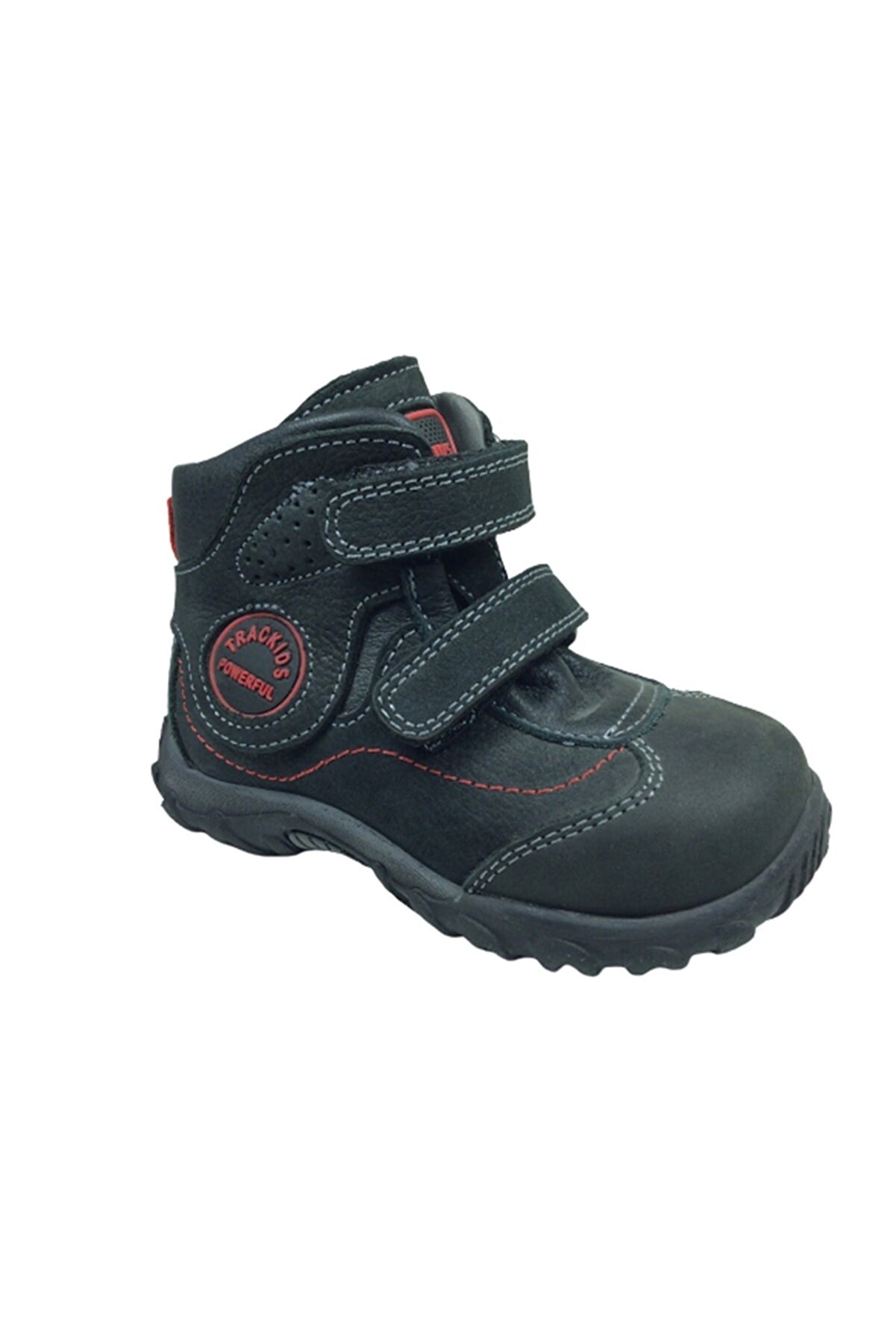 Ortopedi̇ka Tedi̇x Bebe Erkek Çocuk Bot Si̇yah Track Cırtlı % 100 Deri̇ Ortopedi̇ka Anatomi̇k