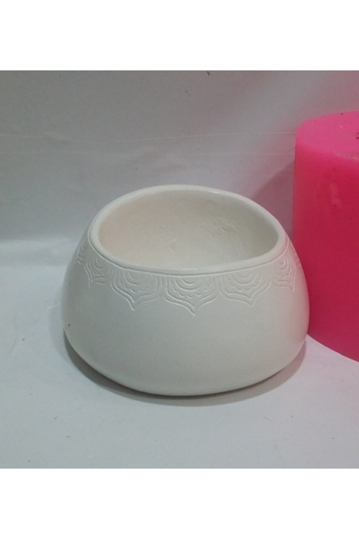 Kalıpcınızburada Sevi̇mli̇ Yüz Saksı Si̇li̇kon Kalıp