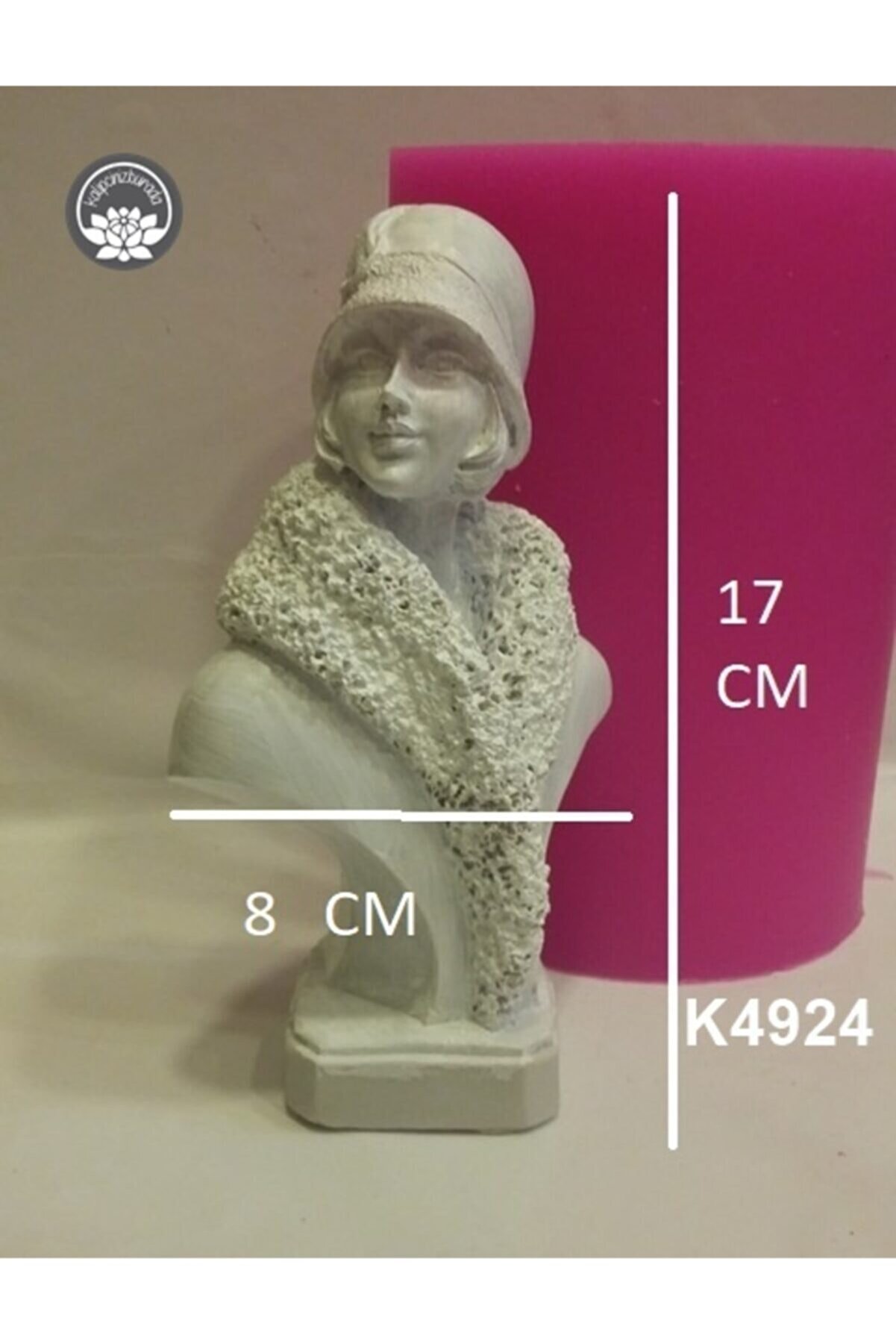 Kalıpcınızburada Kürklü Kadın Bi̇blo Si̇li̇kon Kalıp