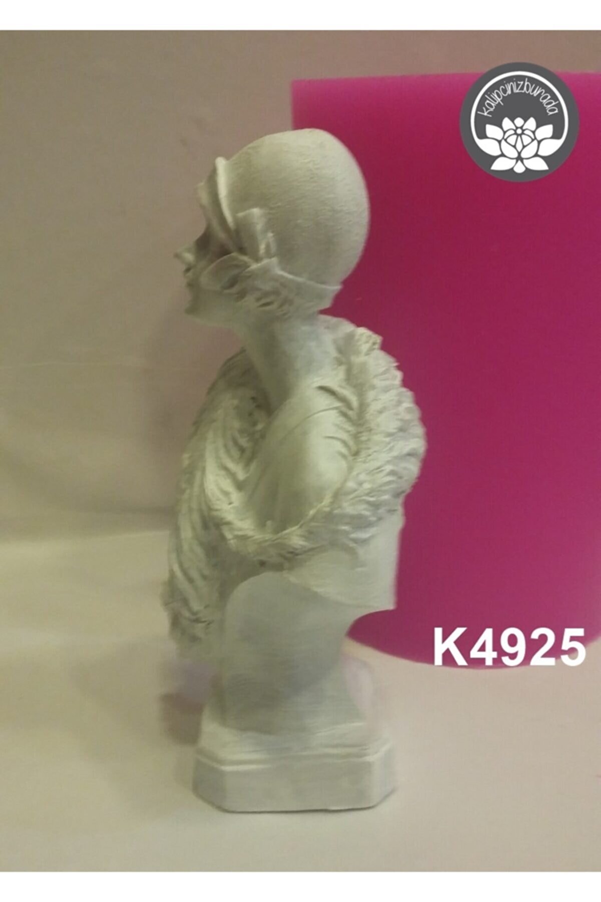 Kalıpcınızburada Kürklü Kadın Bi̇blo Si̇li̇kon Kalıp