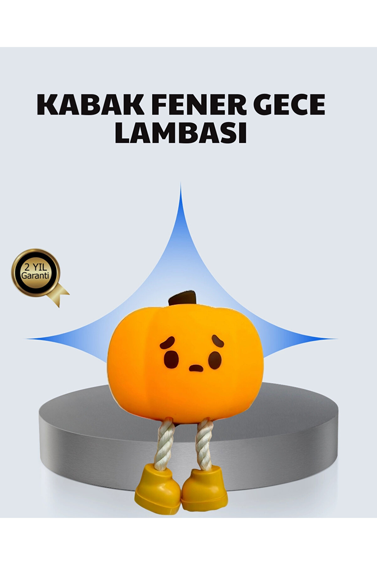 Buti̇k Pumpki̇n Led Gece Lambası &Uuml;&ccedil; Kademeli̇ Işık Ayarlı