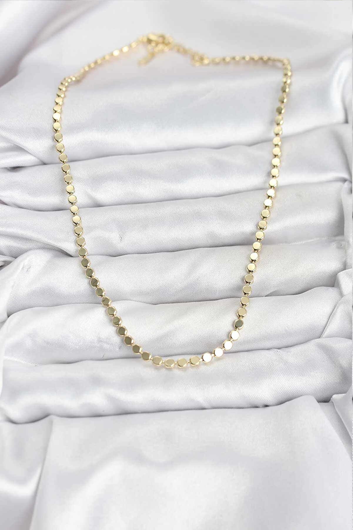 Buti̇k 316L &Ccedil;eli̇k Zi̇nci̇r Gold Renk Ezme Zi̇nci̇r Model 45 Cm Kadın Kolye