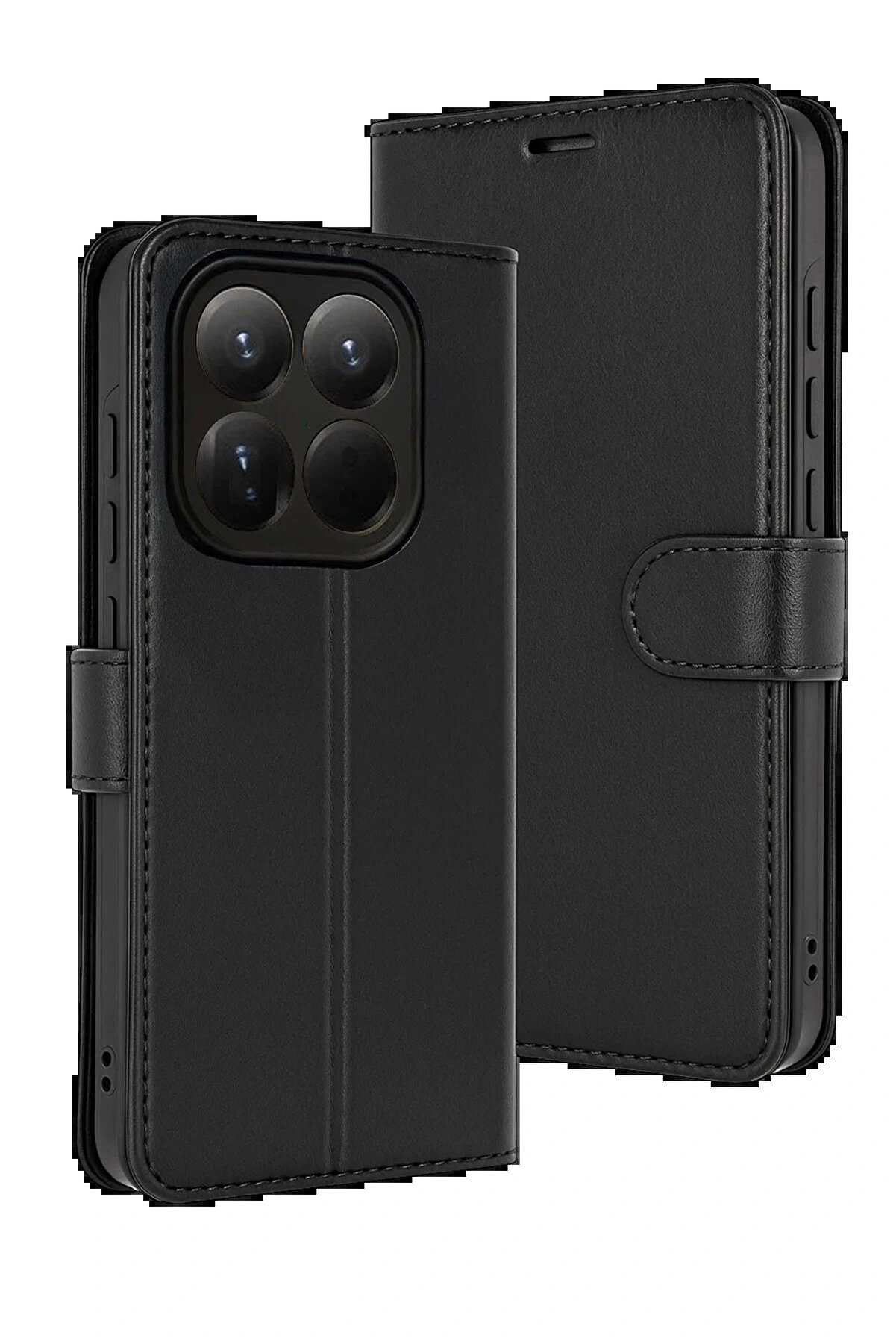 Buti̇k Xi̇aomi̇ Mi̇ 15T Trend S Plus Kapaklı Kılıf - Si̇yah-(5796)