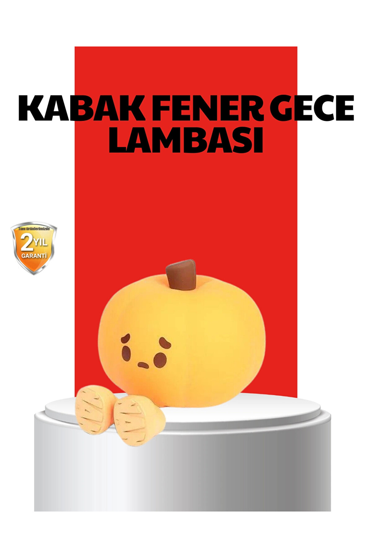 Buti̇k Pumpki̇n Led Ni̇ght Li̇ght Dokunmati̇k Şarjlı Si̇li̇kon Gece Lambası