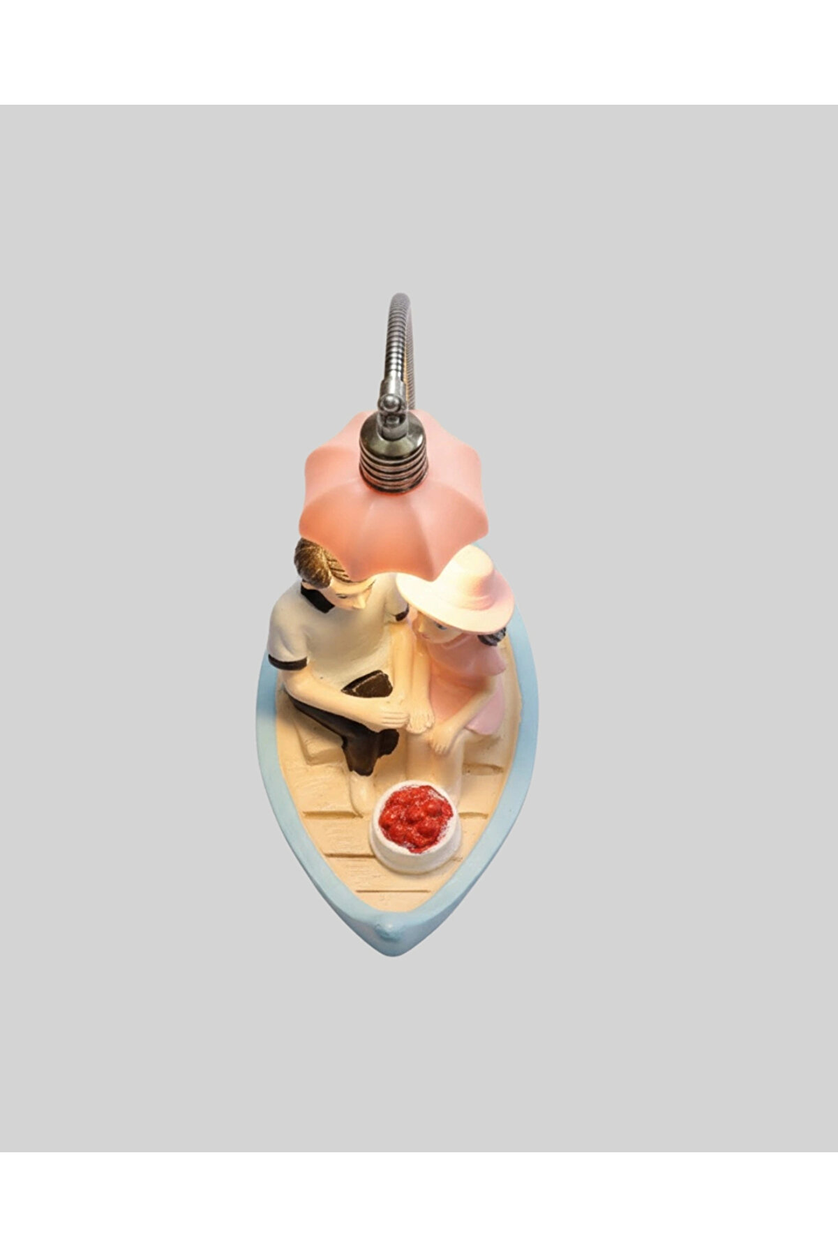 Buti̇k El Ele Tutuşan &Ccedil;i̇ft Fi̇g&uuml;rl&uuml; Dekorati̇f Gece Lambası Romanti̇k Tasarım