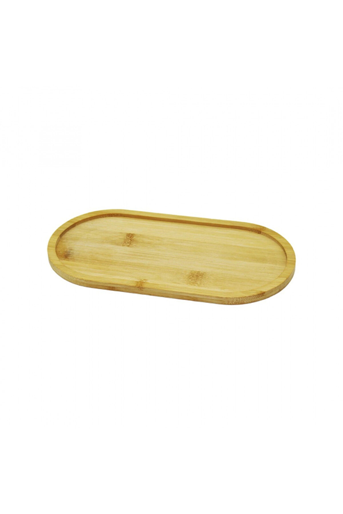 Go İthalat Oval Ahşap Bambu Yağdanlık Altlık 12X23Cm (5324)