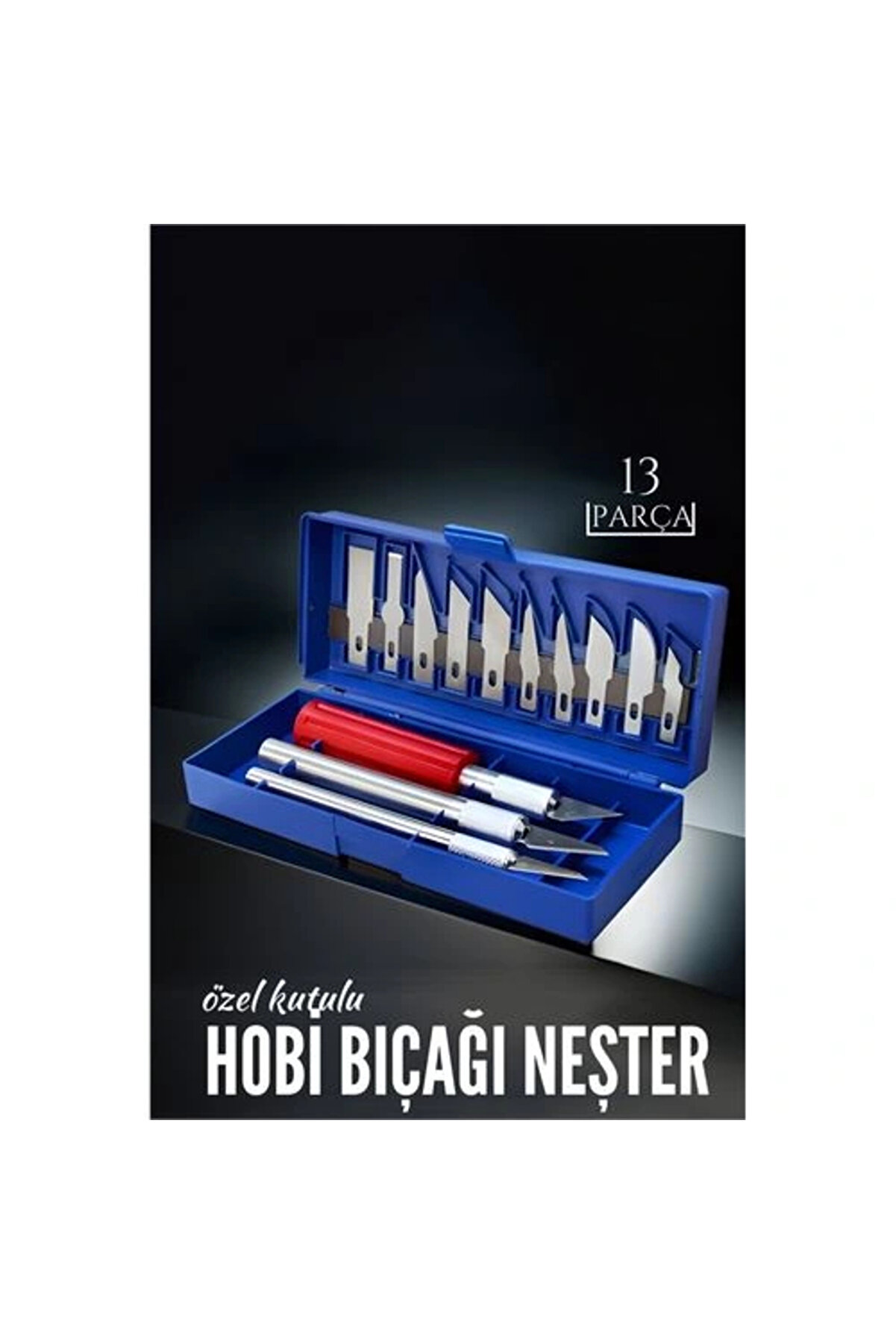 Buti̇k Turk 13 Par&ccedil;a &Ouml;zel Kutulu Hobi̇ Bı&ccedil;ağı Seti̇