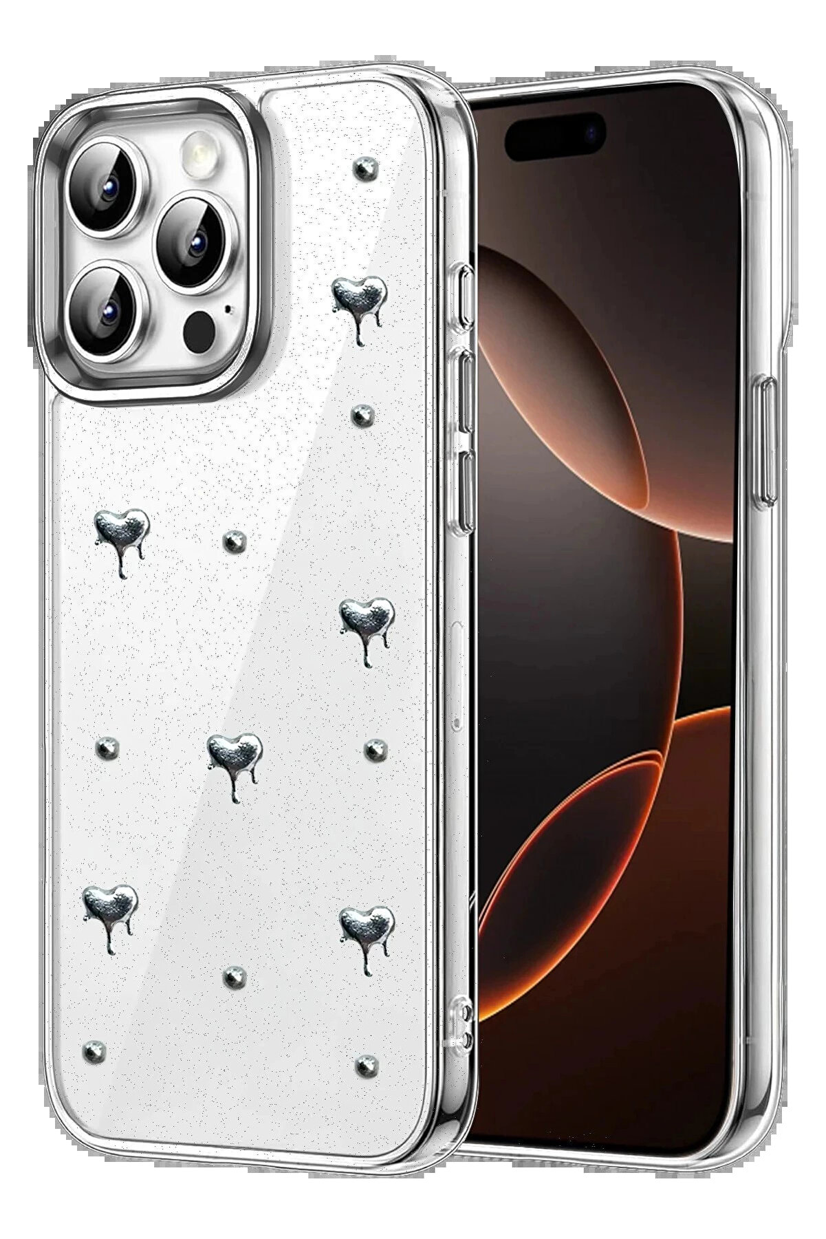 Buti̇k Apple İphone 15 Pro Fi̇yonk Desenli̇ Kapak - Desen 9-(5796)