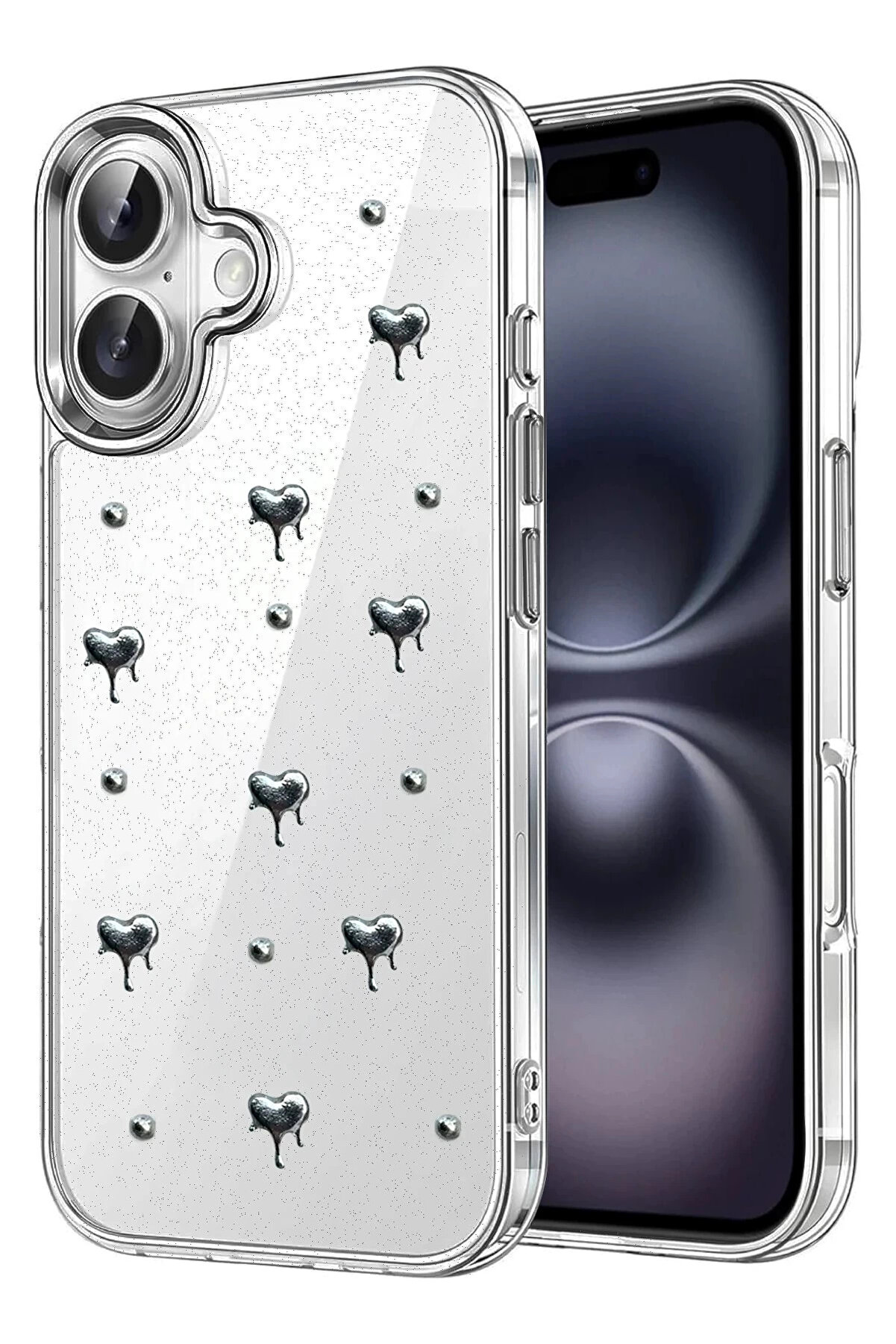 Buti̇k Apple İphone 16 Fi̇yonk Desenli̇ Kapak - Desen 9-(5796)