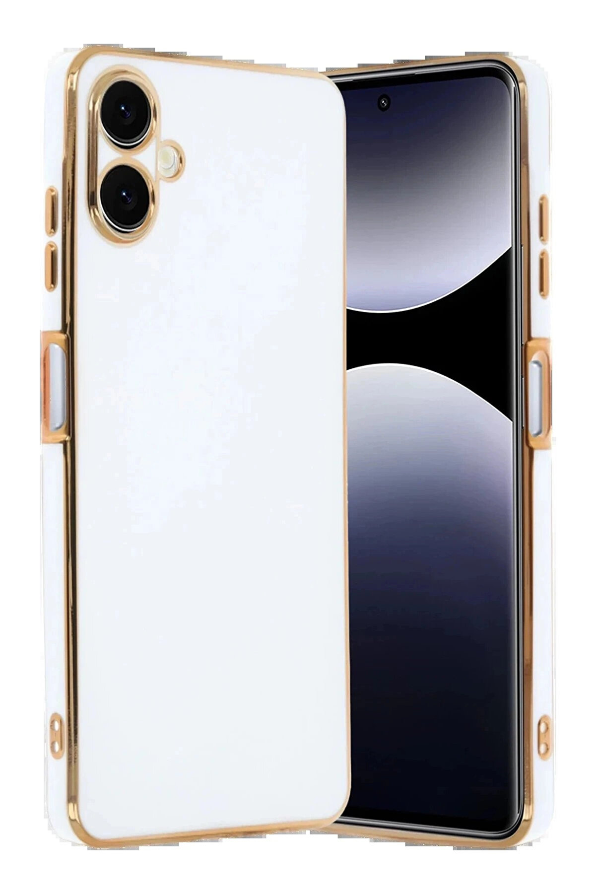 Buti̇k Samsung Galaxy A07 4G Volet Si̇li̇kon - Beyaz-(5796)