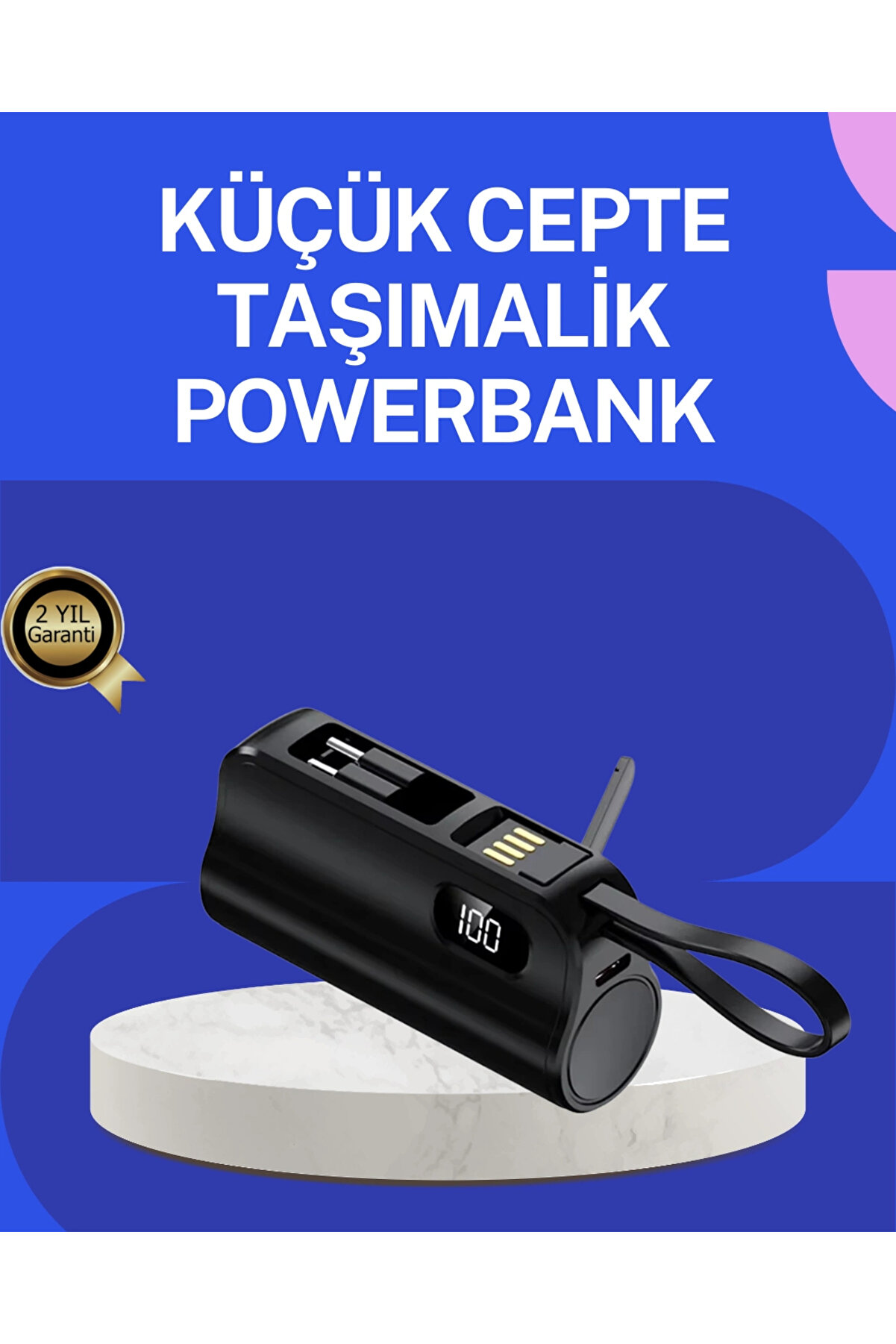 Buti̇k Pd 20W Hızlı Şarjlı Kablolu Kablosuz Kullanım Powerbank