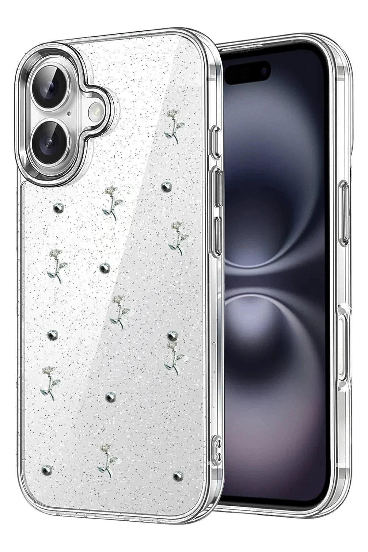 Buti̇k Apple İphone 16 Fi̇yonk Desenli̇ Kapak - Desen 7-(5796)