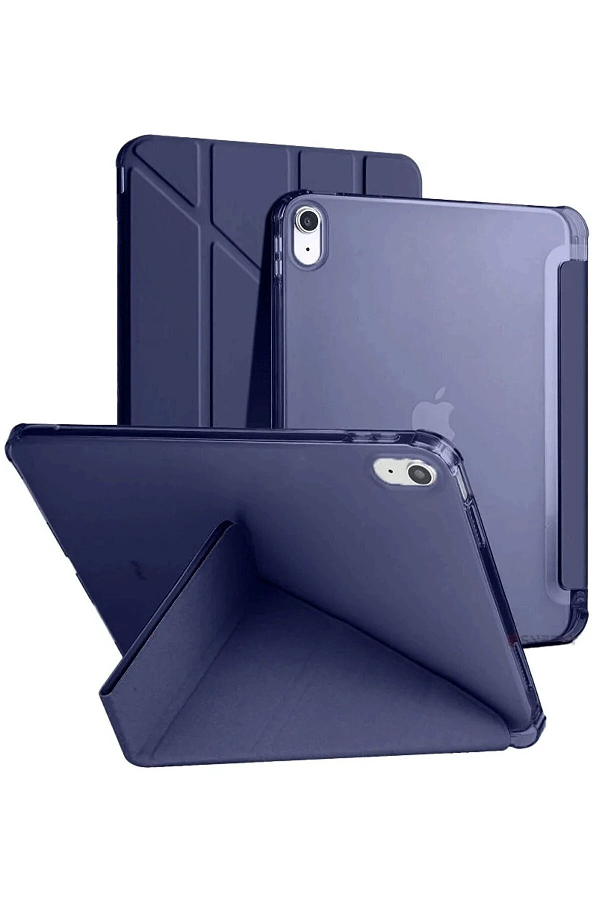 Buti̇k İpad 2022 10.9 (10.Nesi̇l) Kılıf Kalemli̇kli̇ Mars Tablet Kılıfı - Laci̇vert-(5796)