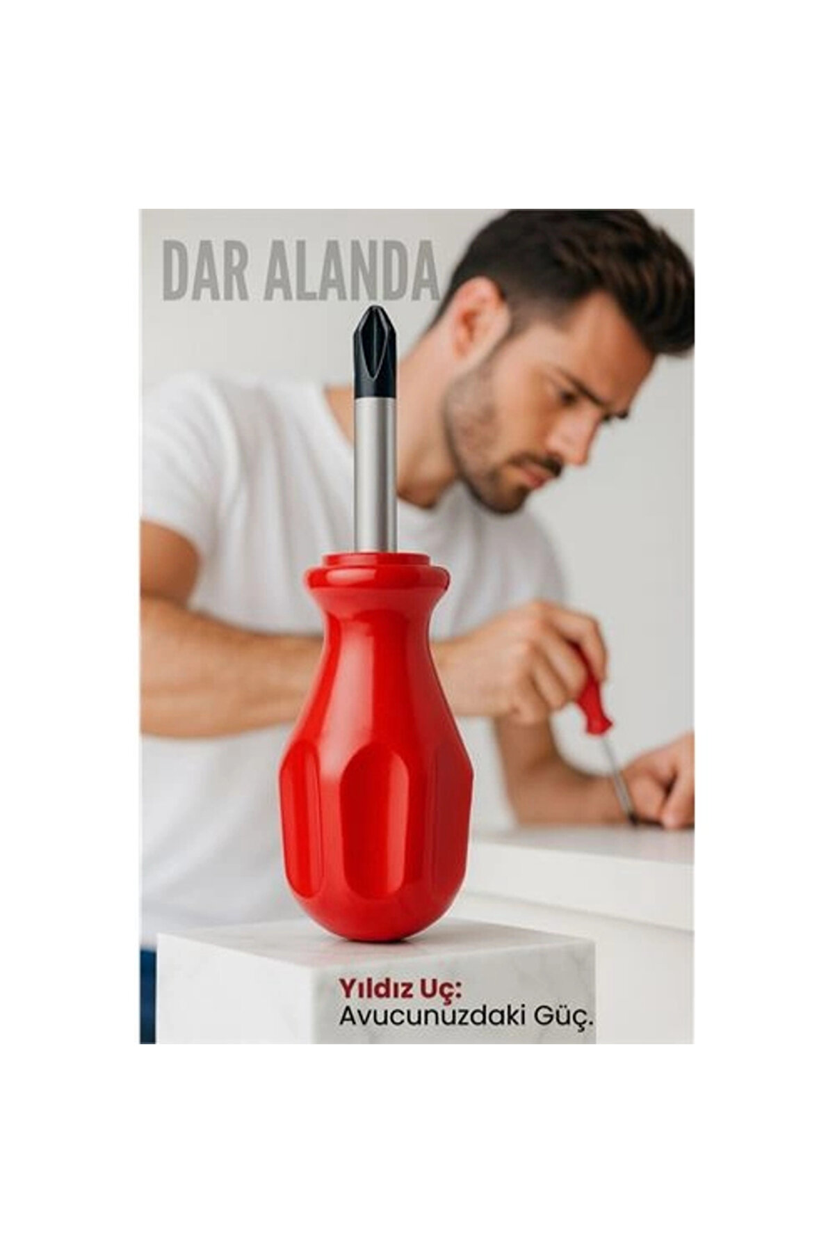 Buti̇k Avu&ccedil; İ&ccedil;i̇ Mi̇ni̇ Topa&ccedil; Tornavi̇da Yıldız U&ccedil;lu Kısa Şaft Ufak Vi̇dalama Anahtarı Hassas El Aleti̇