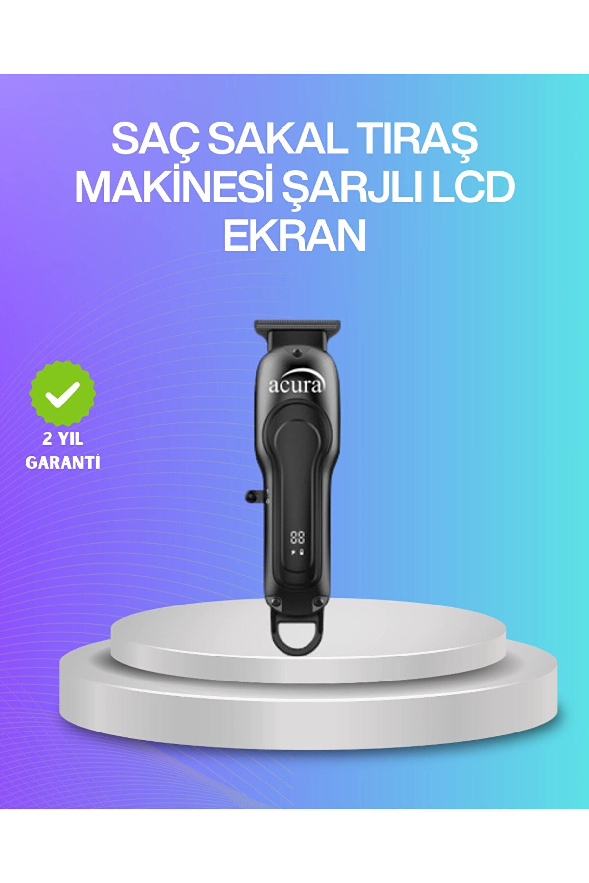 Buti̇k Sa&ccedil; Sakal Ve V&uuml;cut İ&ccedil;i̇n &Ccedil;ok Ama&ccedil;lı Kablosuz Tıraş Maki̇nesi̇