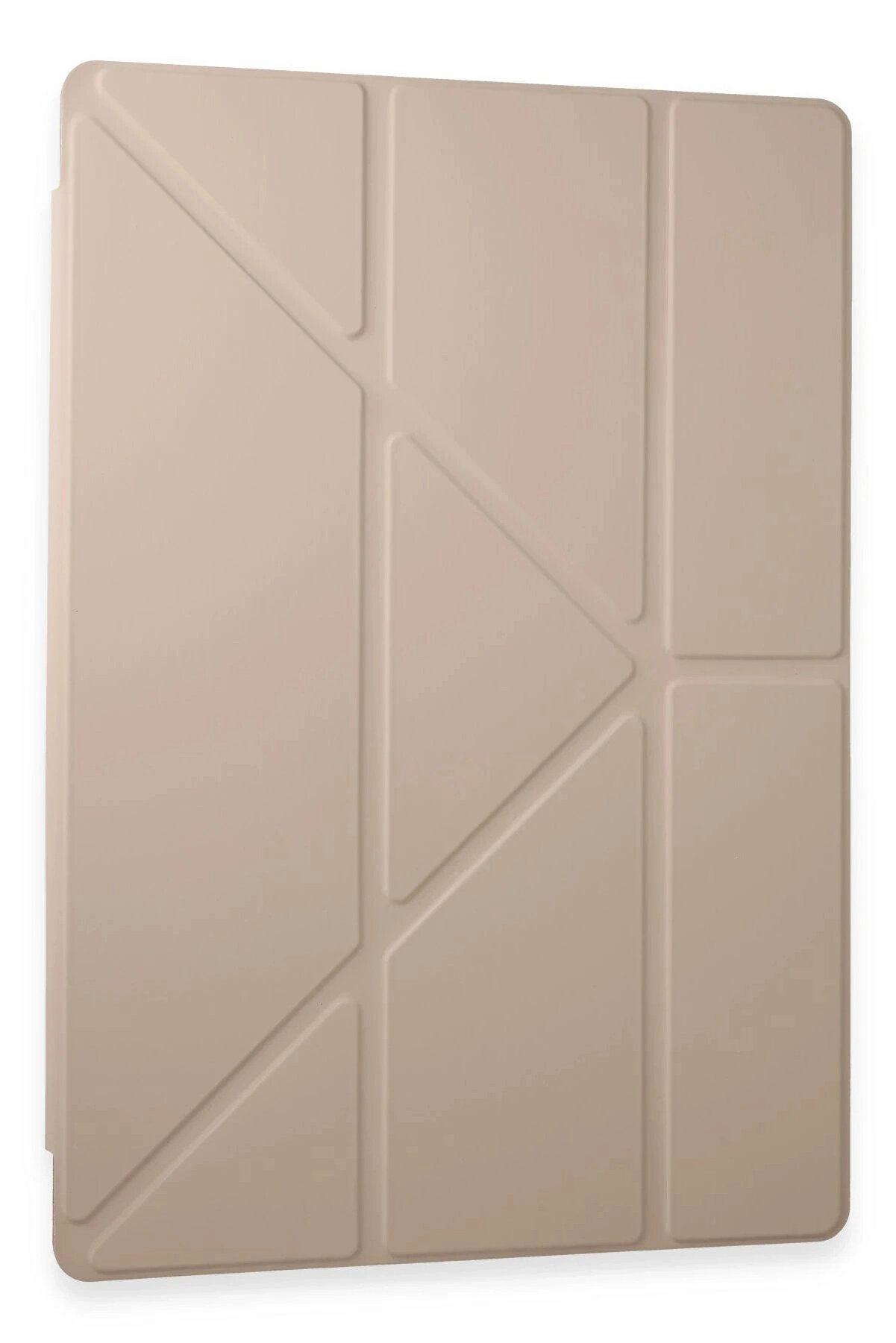 Buti̇k Samsung Galaxy Tab A9 Plus Kılıf Kalemli̇kli̇ Mars Tablet Kılıfı - Rose Gold-(5796)