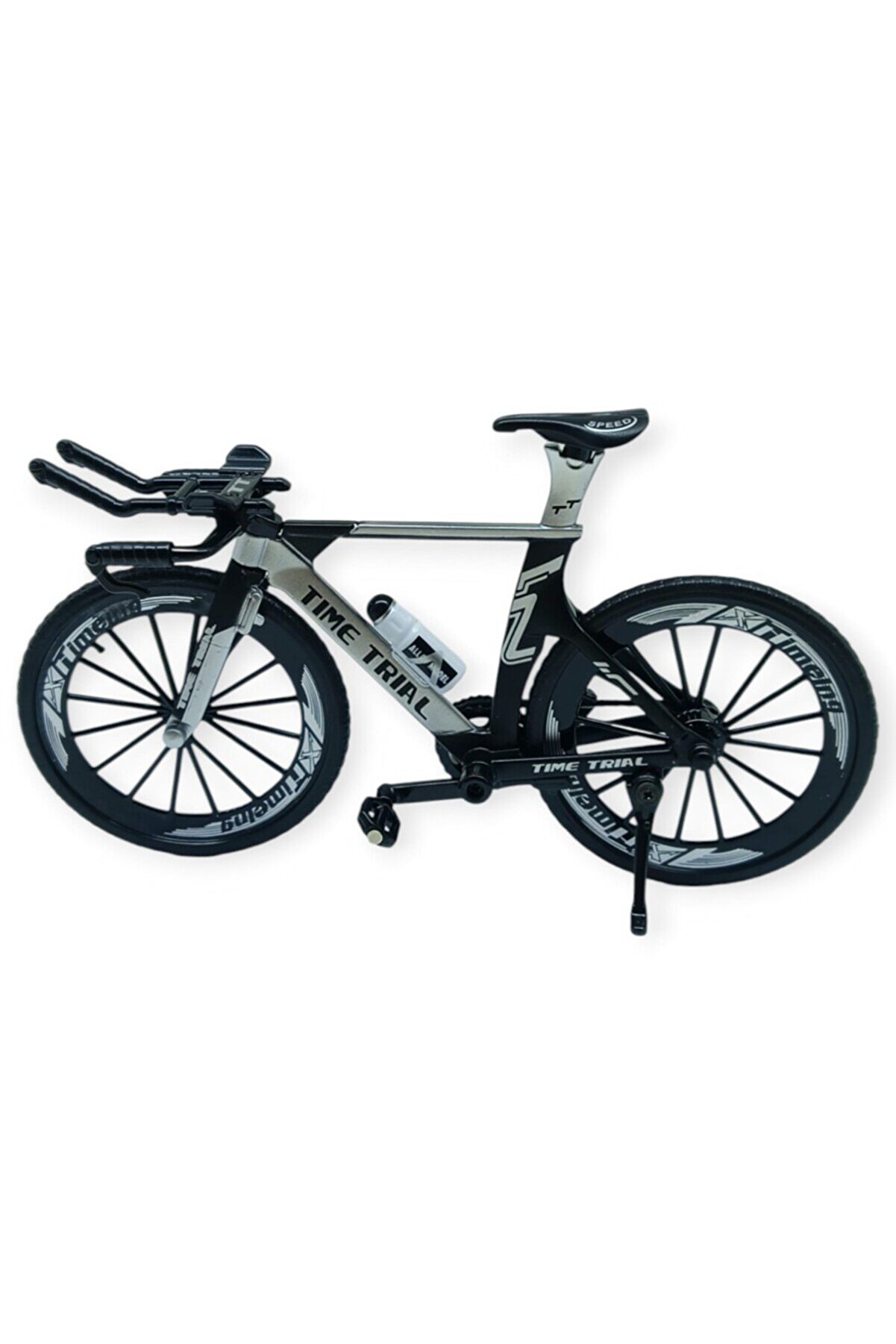 Ethab Ti̇caret Model Ara&ccedil;lar -1/10 Metal Yarış Bi̇si̇kleti̇ 18 Cm - Gri̇