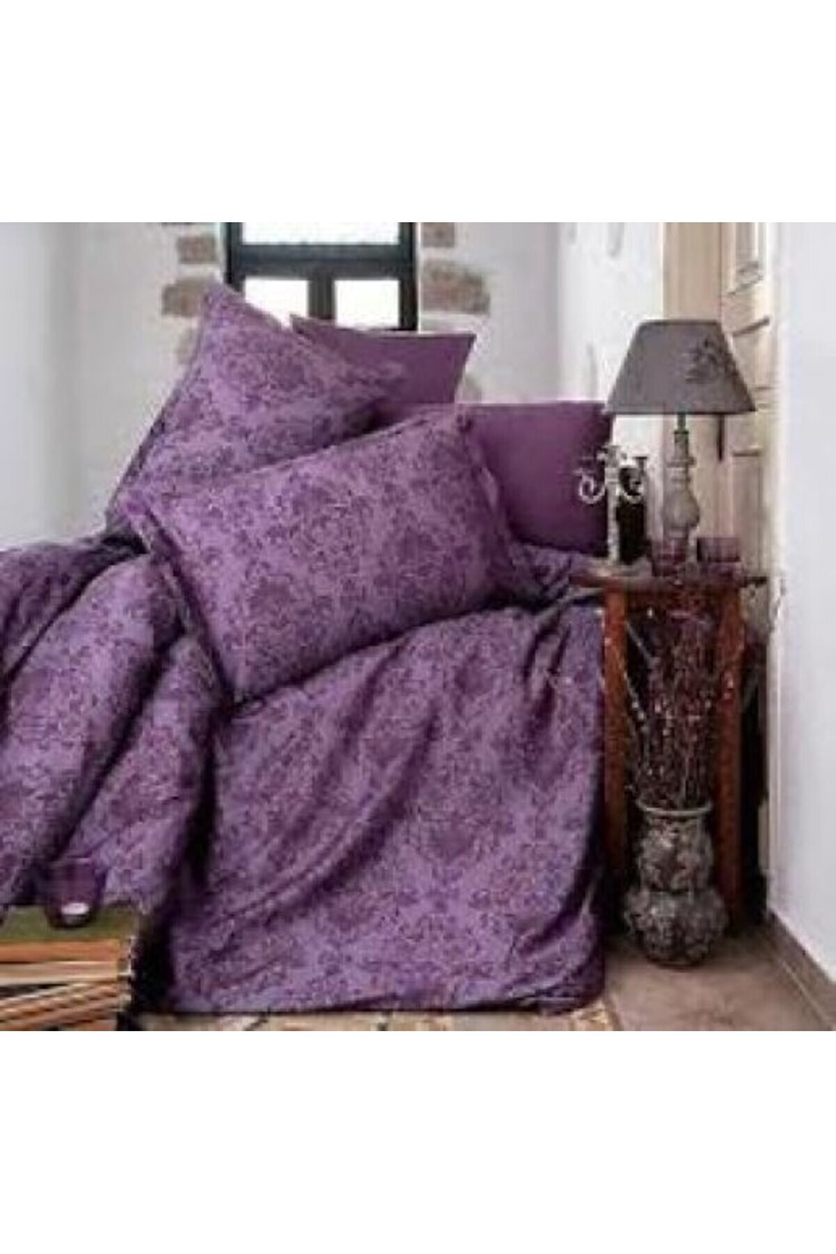 Ethab Ti̇caret Tek Ki̇şi̇li̇k Saten Nev Takımı Kavala V2 Mor