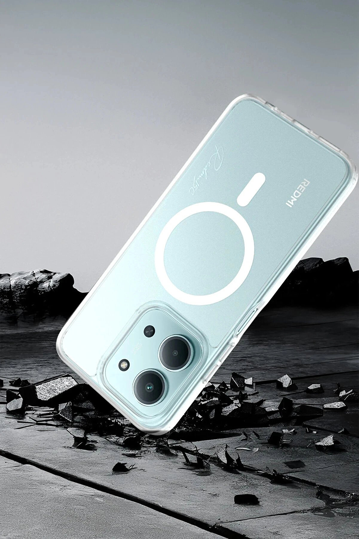 Buti̇k Xi̇aomi̇ Redmi̇ 15C 4G Jota Magsafe Kapak - Şeffaf-(5796)