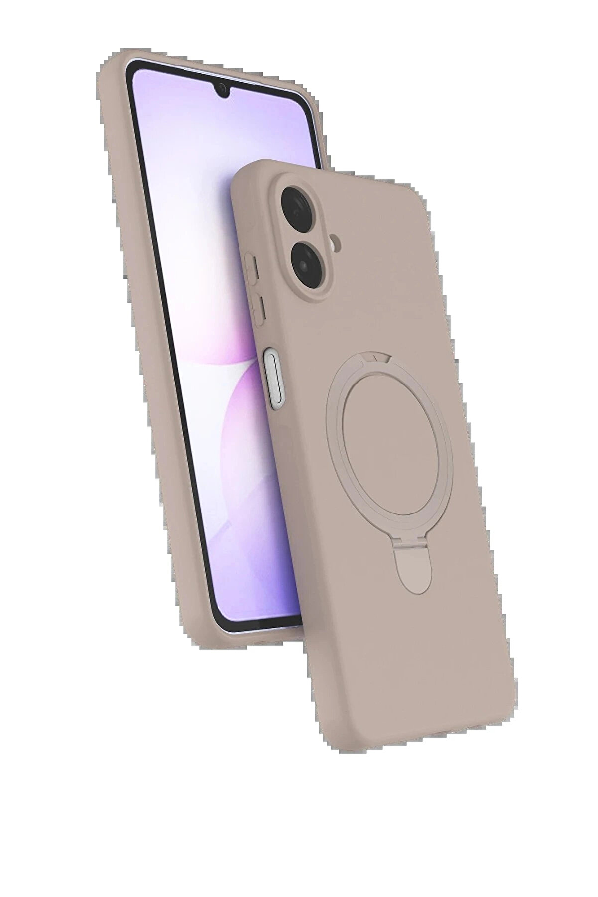 Buti̇k Samsung Galaxy A07 4G Regal Magsafe Standlı Kapak - &Ccedil;&ouml;l Ti̇tanyum-(5796)