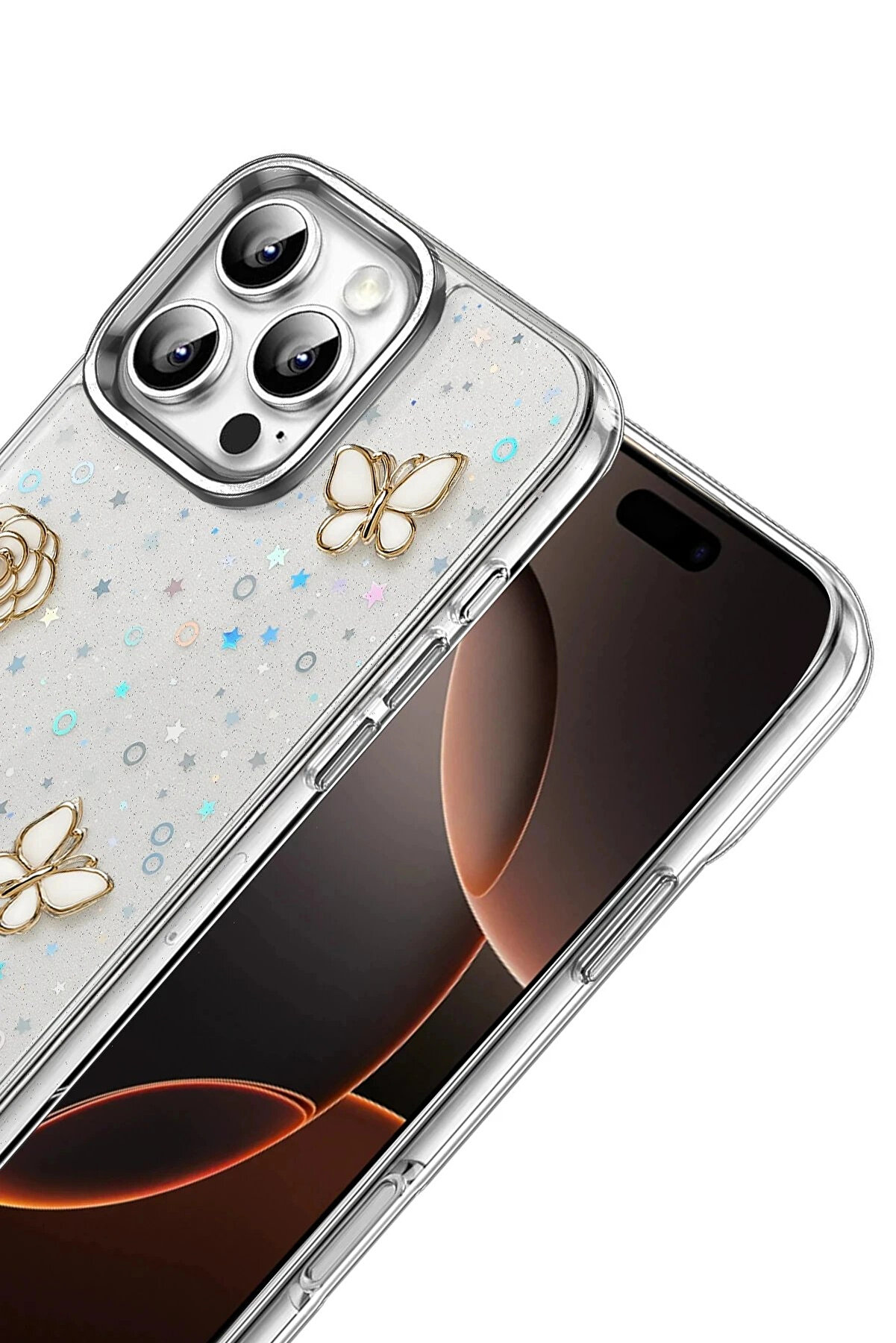 Buti̇k Apple İphone 15 Plus Fi̇yonk Desenli̇ Kapak - Desen 5-(5796)