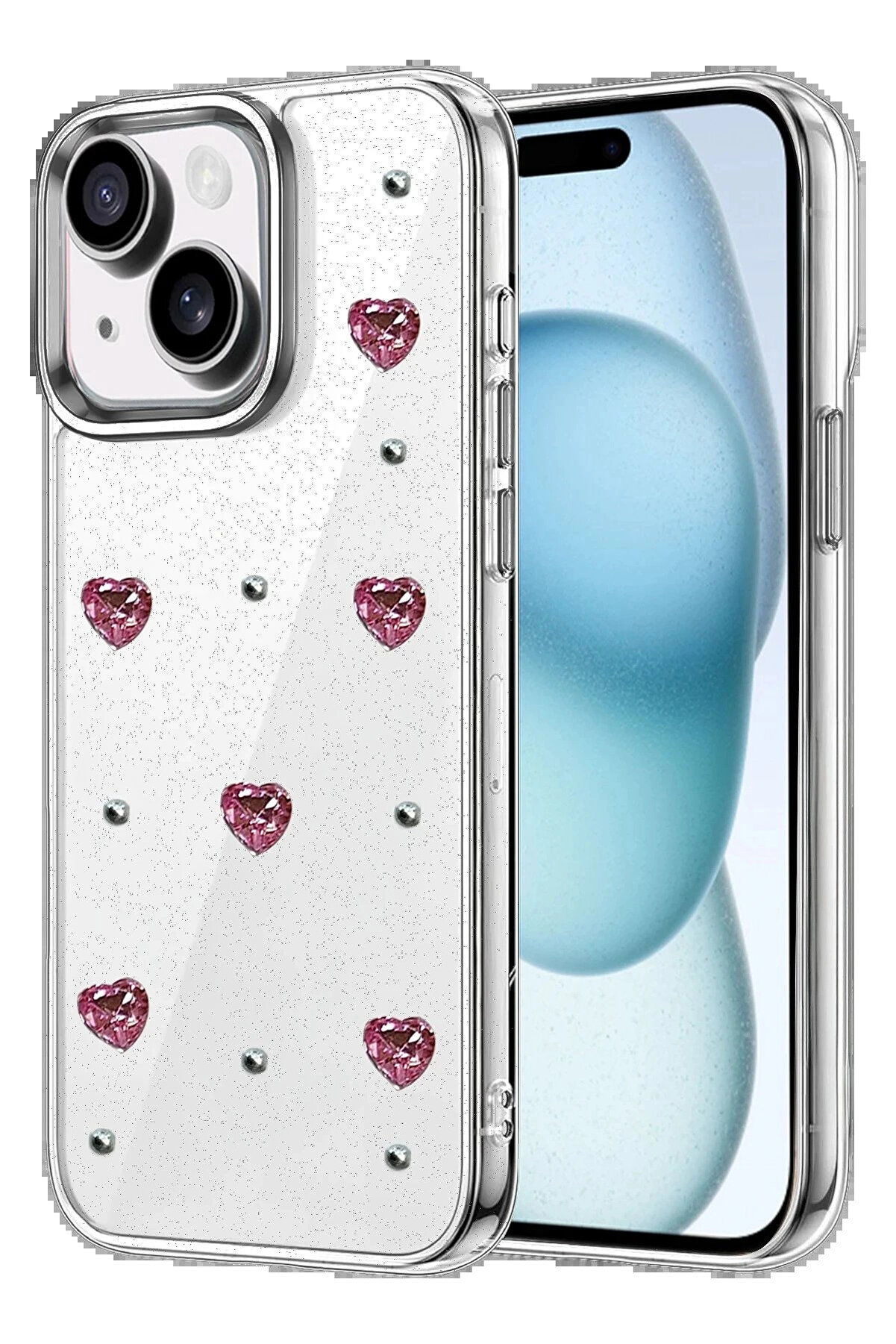 Buti̇k Apple İphone 15 Plus Fi̇yonk Desenli̇ Kapak - Desen 4-(5796)